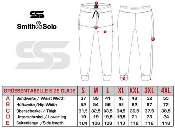 Smith & Solo Jogginghose Herren Sporthose Trainingshose Sweathose (1-tlg) Grau, Gerade