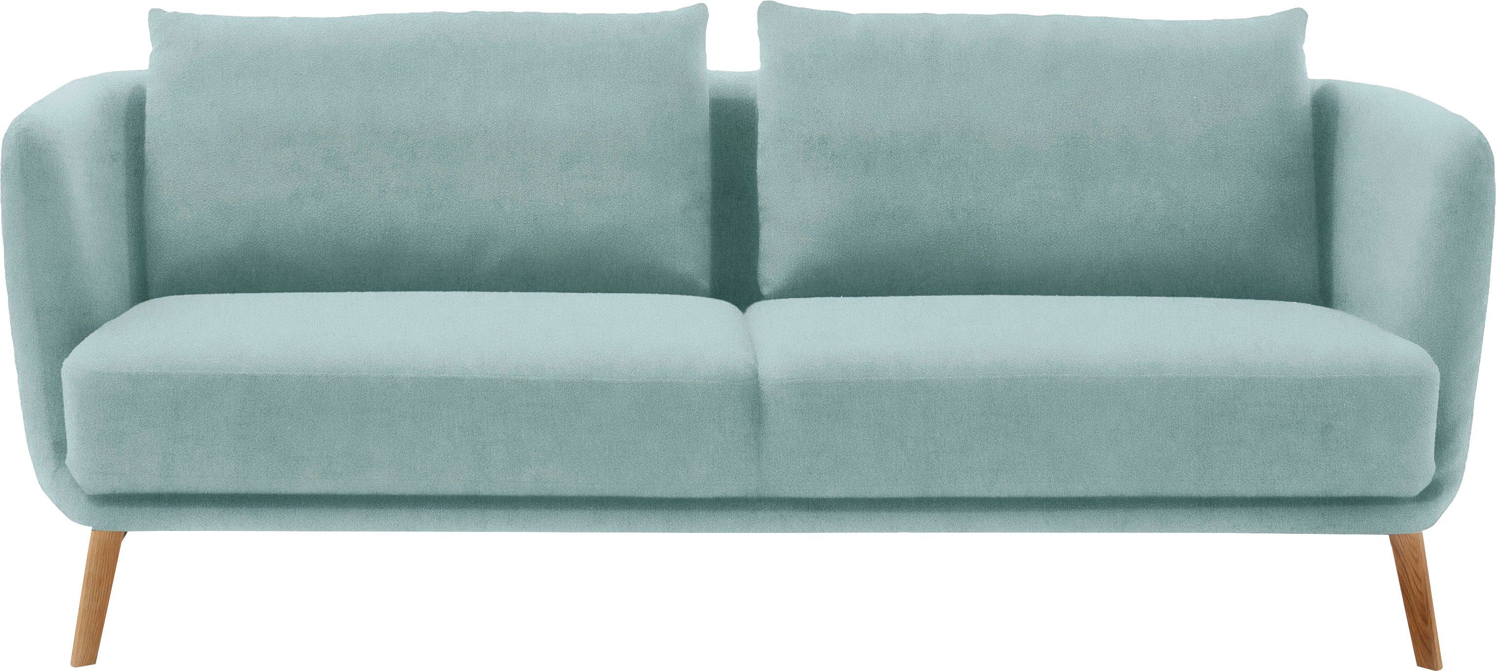 SCHÖNER WOHNEN-Kollektion 3-Sitzer Pearl - 5 Jahre Hersteller-Garantie, auch in Bouclé, Maße (B/H/T): 210/71/91 cm, Füße Massivholz