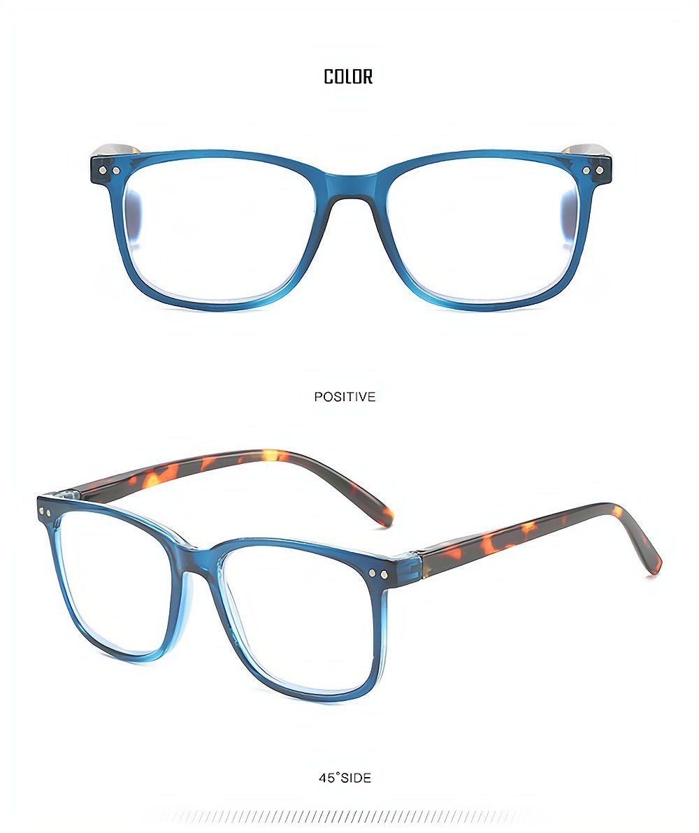 presbyopische Lesebrille anti Mode bedruckte Gläser Rahmen PACIEA blaue