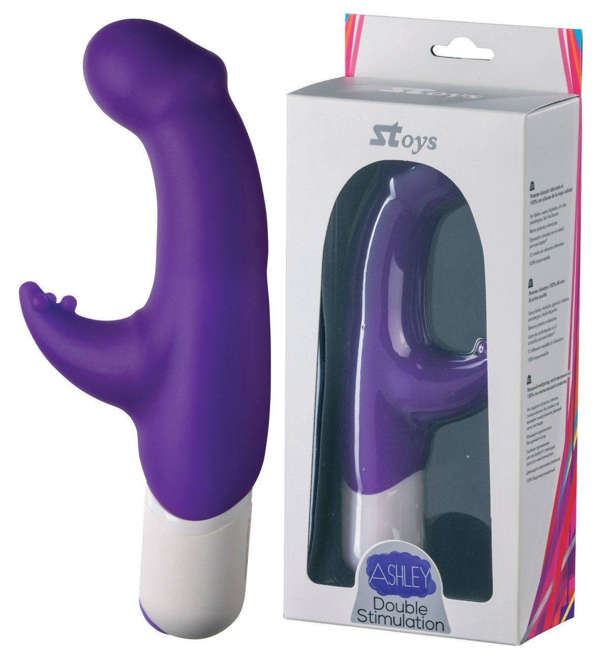 Purple SToys (div. Farben) - Rabbit-Vibrator Silicone-Vibrator Ashley SToys