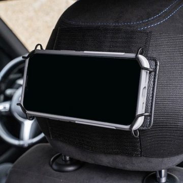 Filmer Universal Auto Rücksitz Halter Kopfstütze Handy-Halterung, (Halterung KFZ PKW Universell passend für Smartphone iPhone)