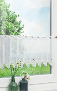 Scheibengardine Blümchenpaar, LYSEL®, (1 St), transparent, HxB 30x42.8cm