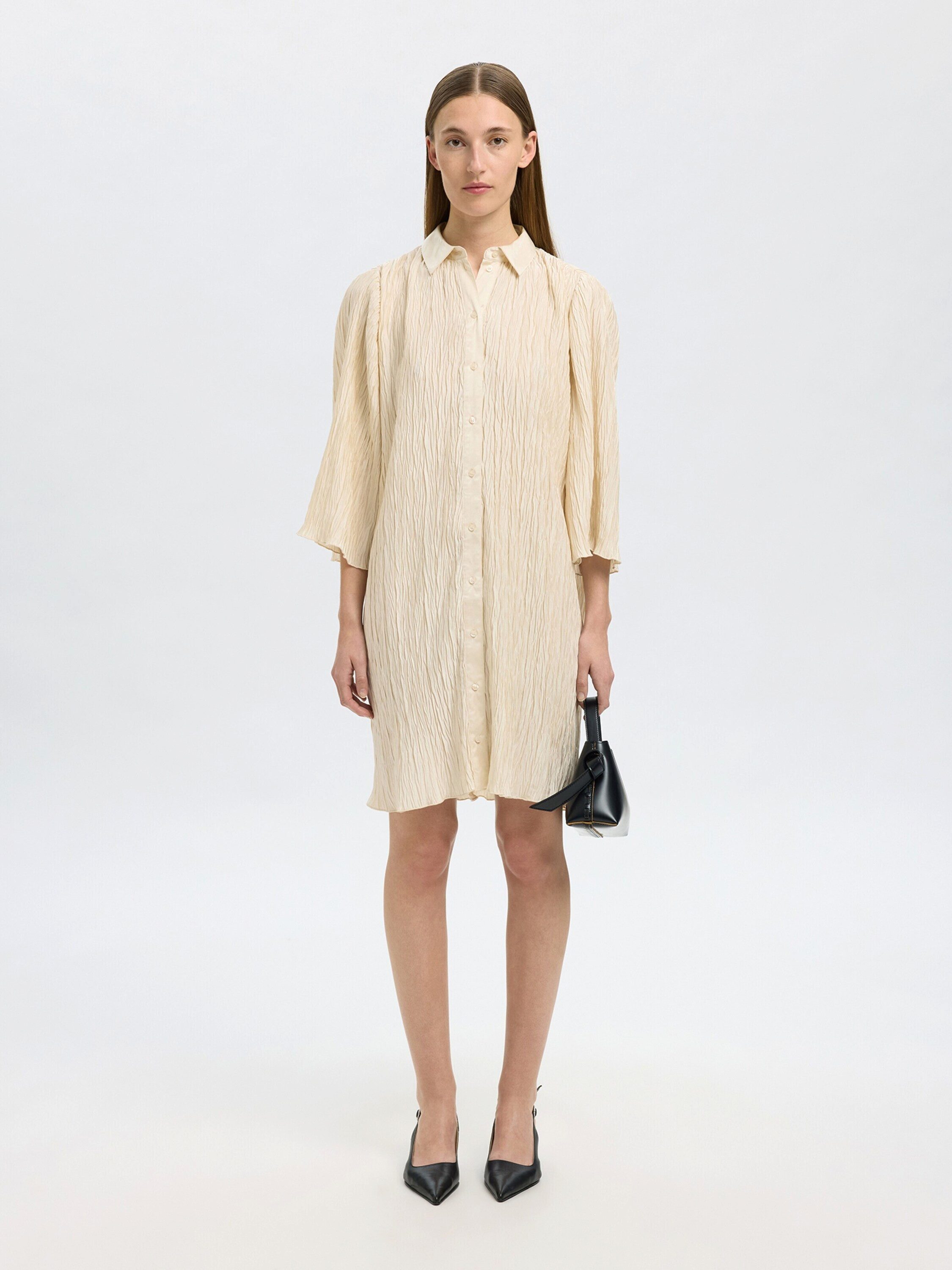 Selected Midikleid SLFELMA (1-tlg) Drapiert/gerafft