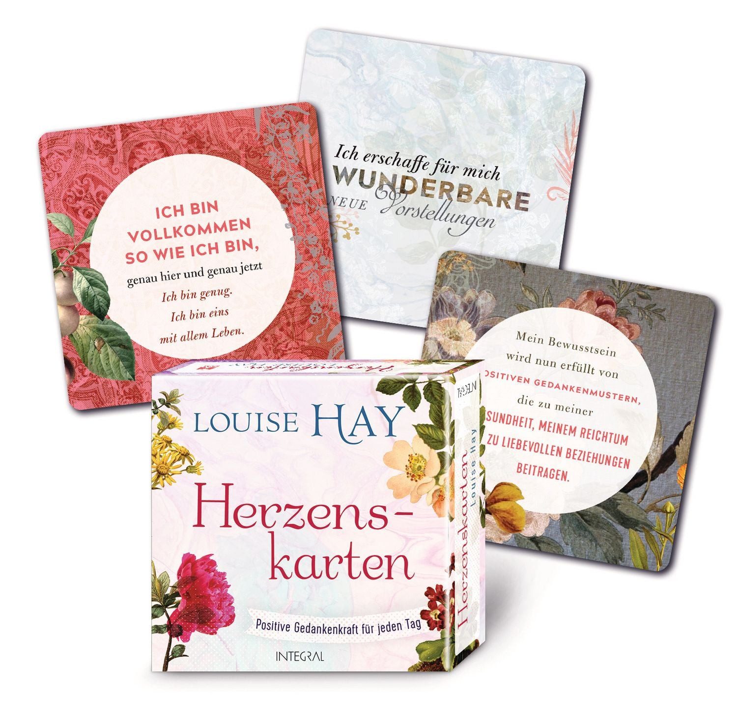 Ratgeber Herzenskarten Positive Gedankenkraft für jeden Tag. 64 Affirmationskar Louise Hay