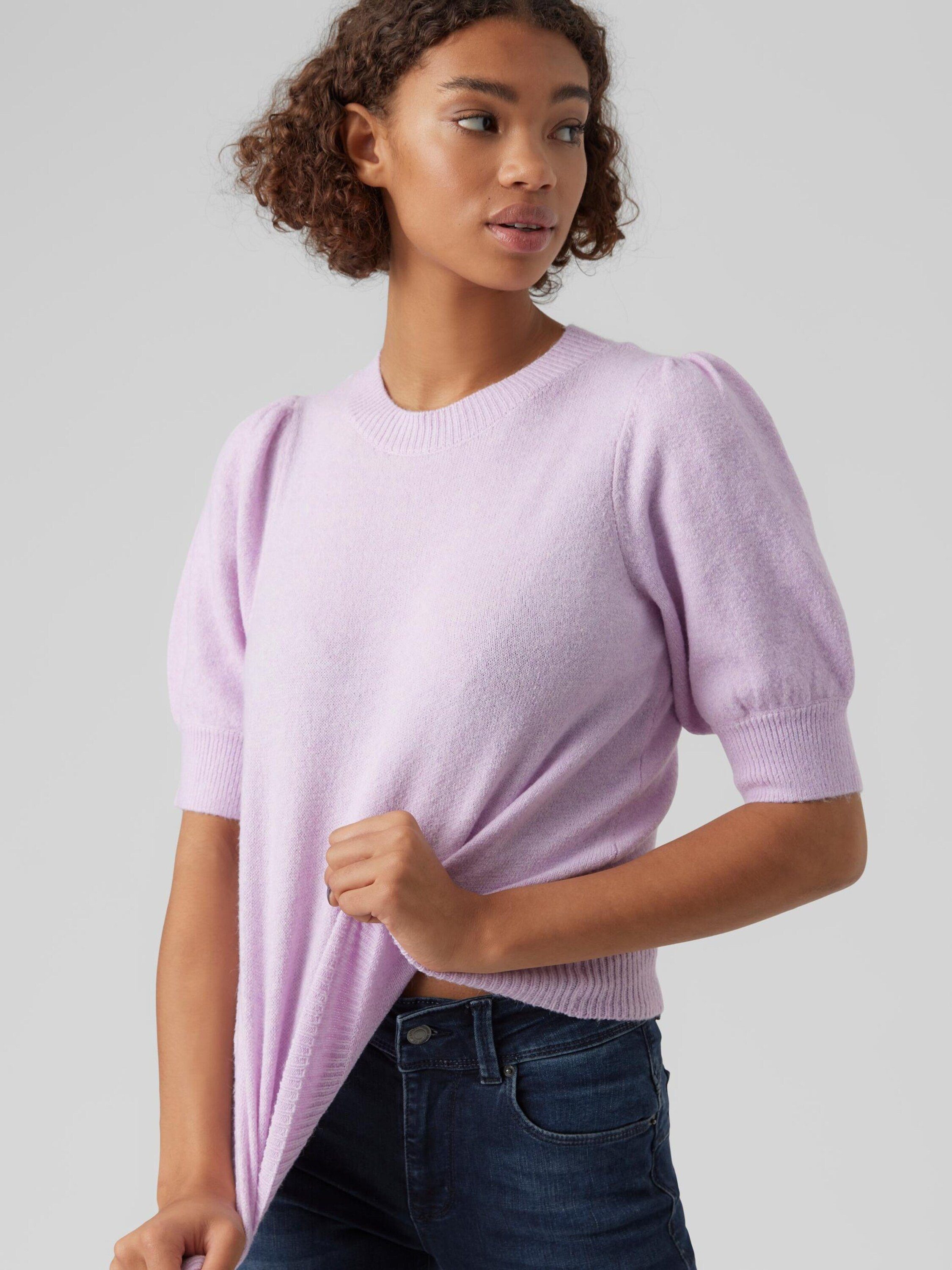 Vero Moda Strickpullover VMDOFFY (1-tlg) Drapiert/gerafft günstig online kaufen