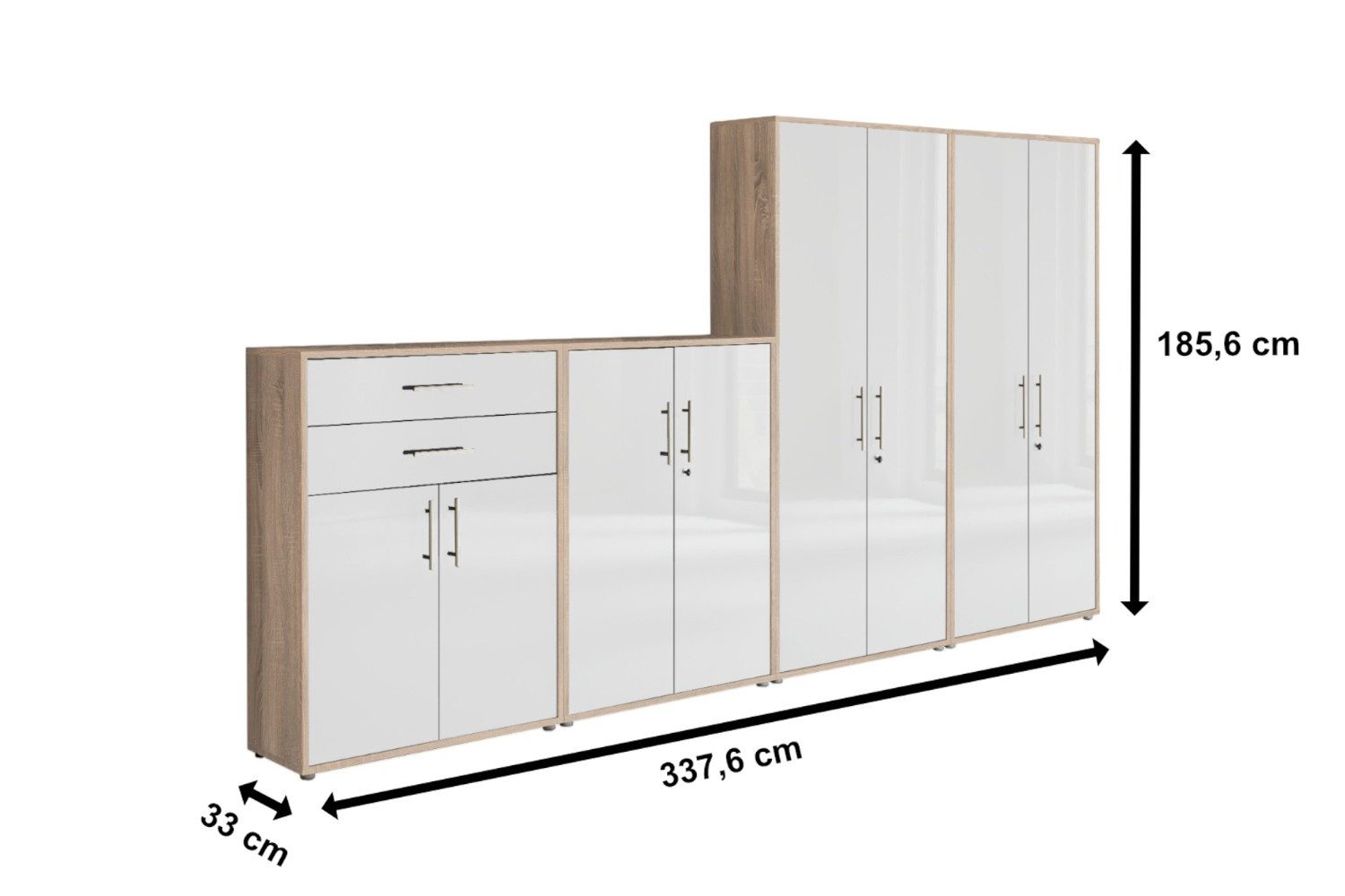 moebel-dich-auf Aktenschrank OFFICE EDITION (Set 56, günstig online kaufen