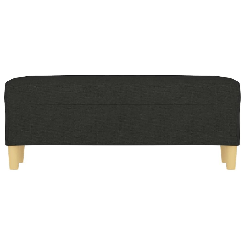 vidaXL Sitzbank Sitzbank Schwarz 100x35x41 cm Stoff