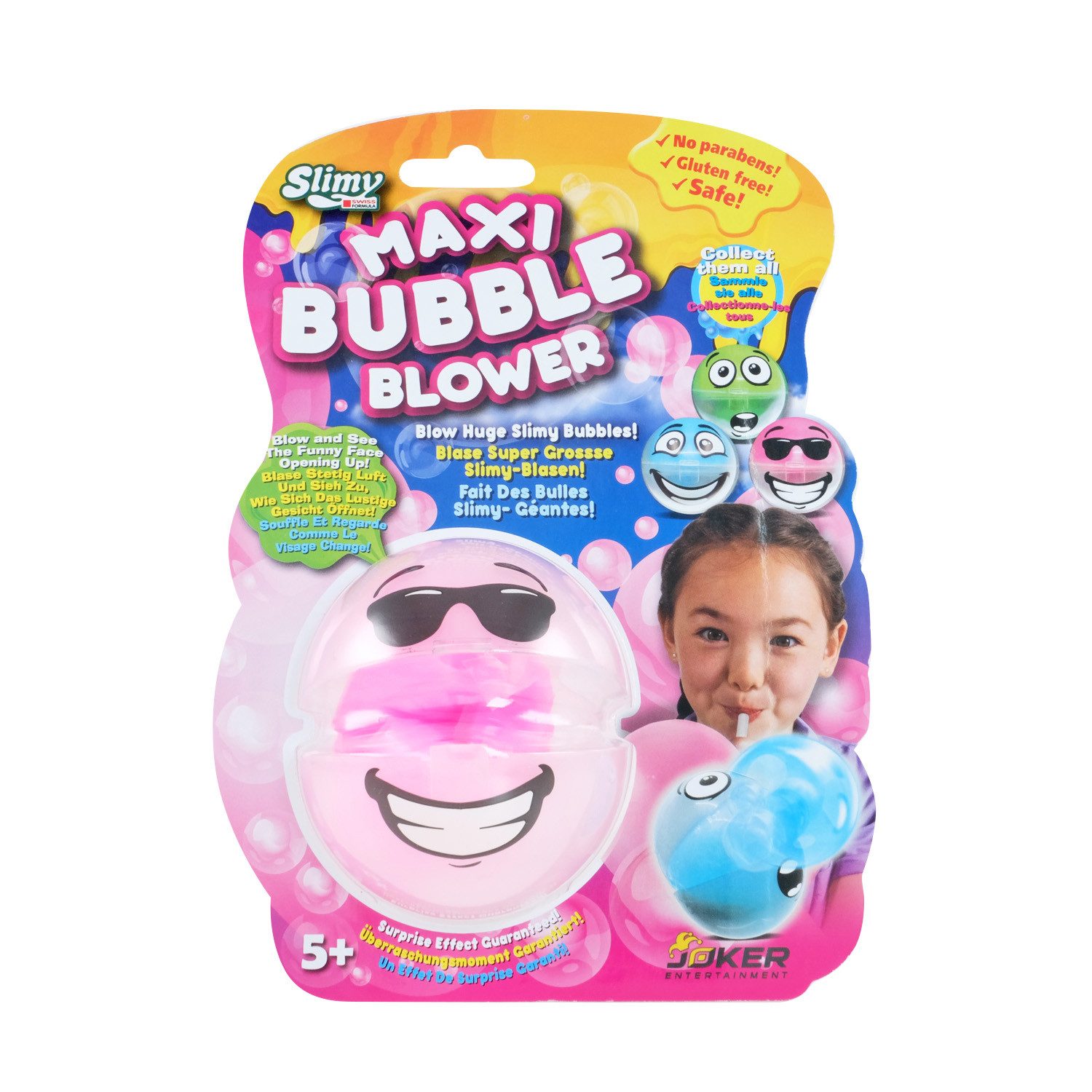 Slimy® Knete Maxi Bubble mit Bubble-Blower (1-tlg), für supergroße Schleim-Blasen