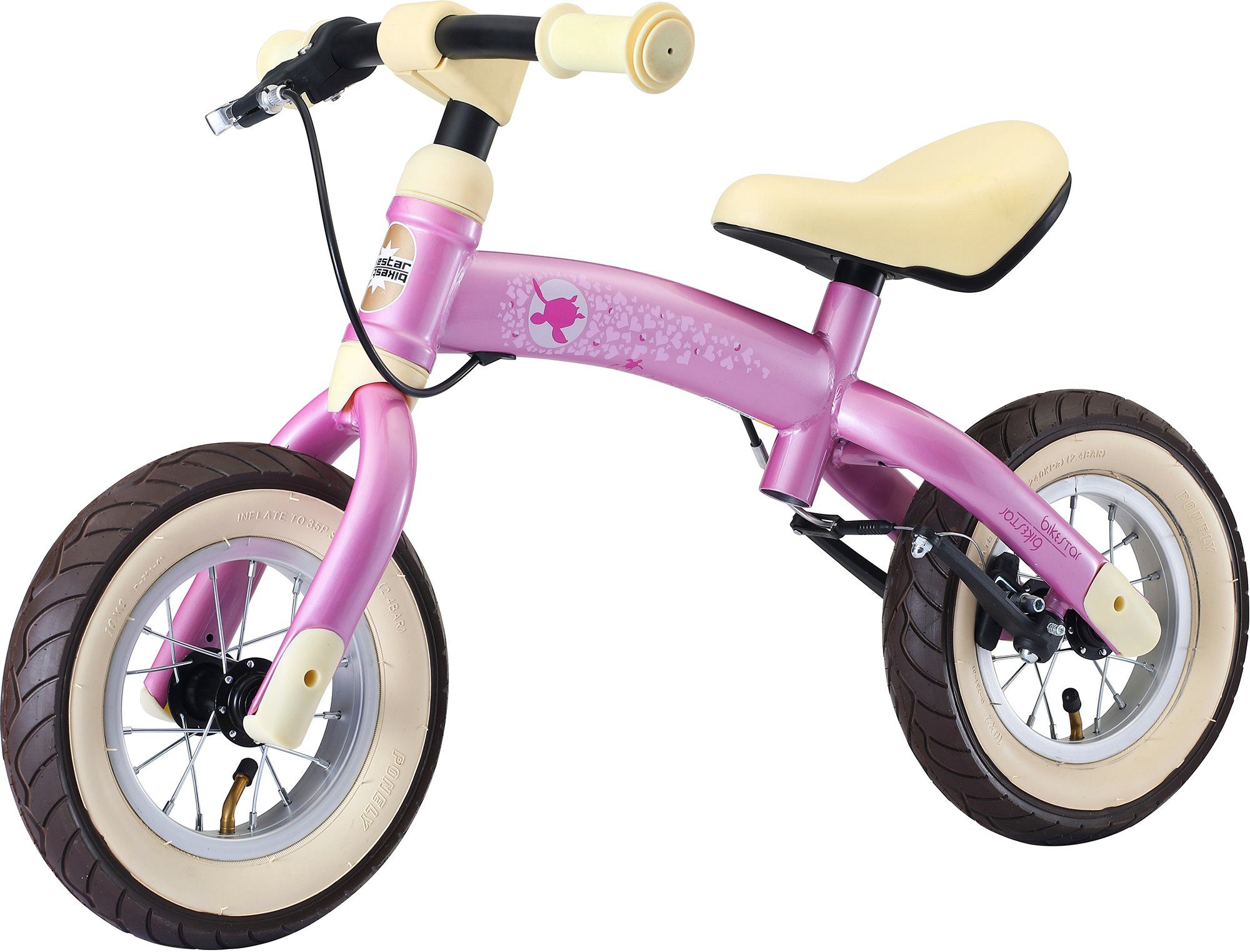 Bikestar 10 Zoll rosa Flex Laufrad
