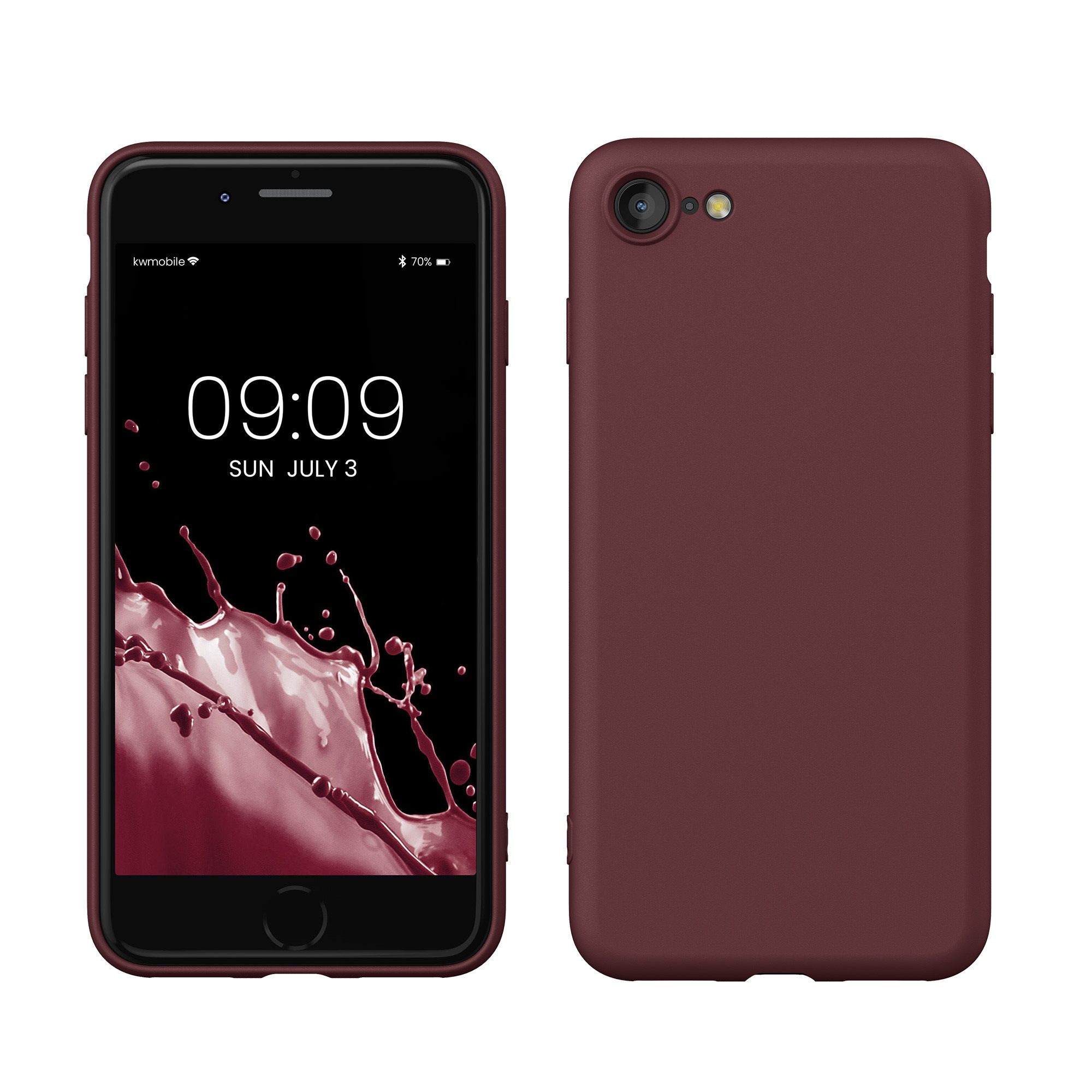 kwmobile Handyhülle Slim Case für Apple iPhone SE / 8 / 7, Hülle Silikon Handy - Handyhülle gummiert
