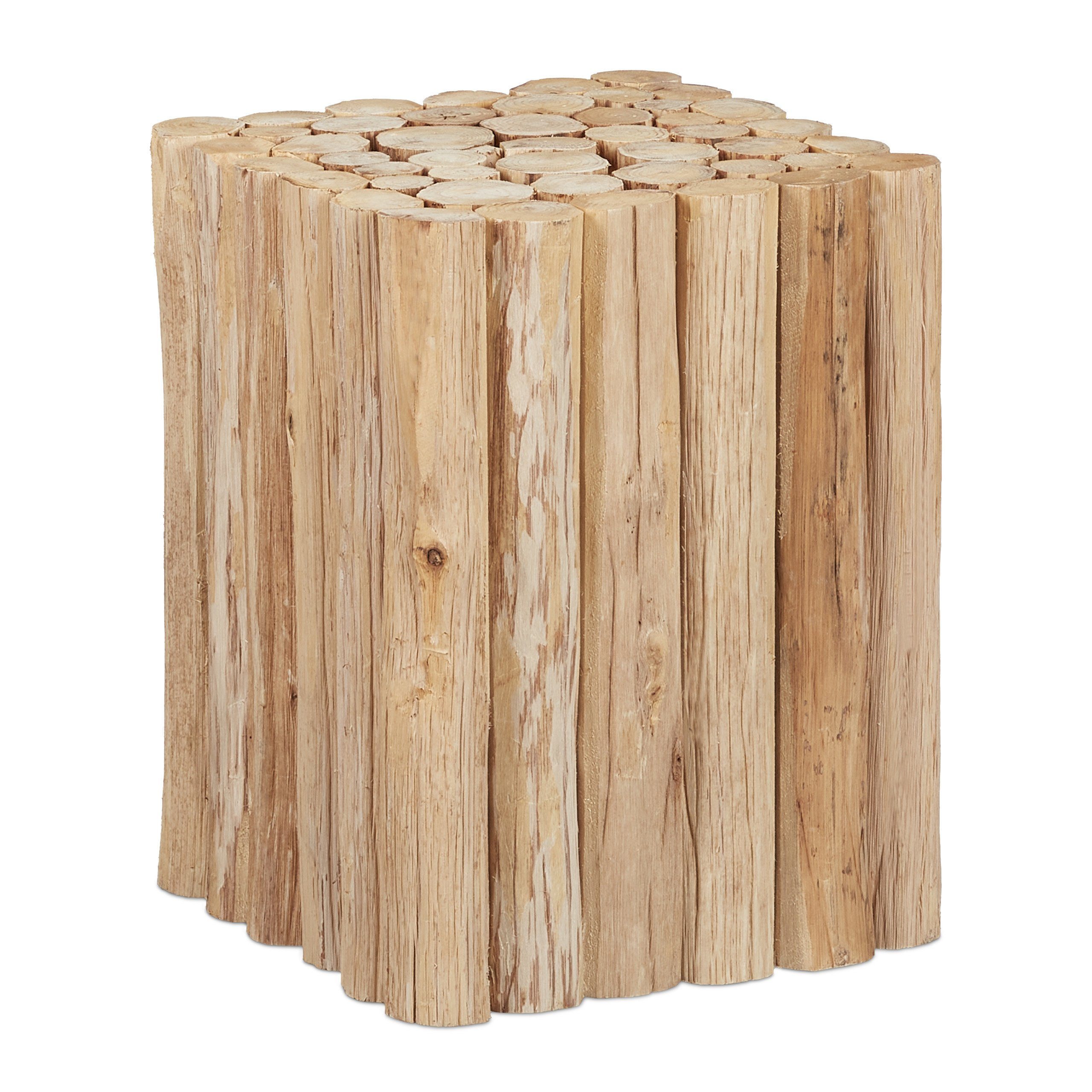 Holz Blumenhocker Eckiger aus Blumenhocker relaxdays