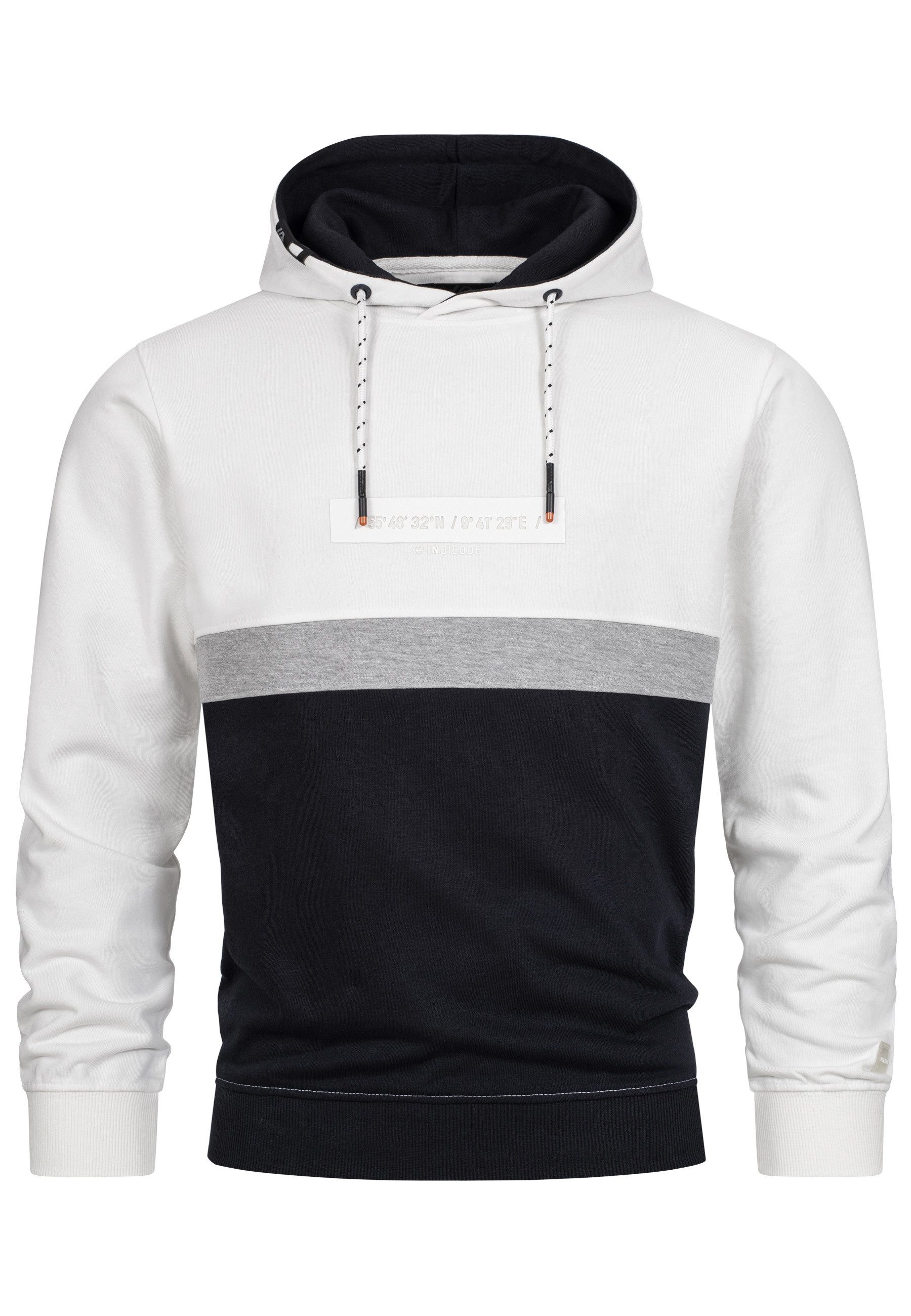 Indicode Hoodie Herren INMagnus Sweatshirt Kapuze Herrenhoodie Stylischer K günstig online kaufen