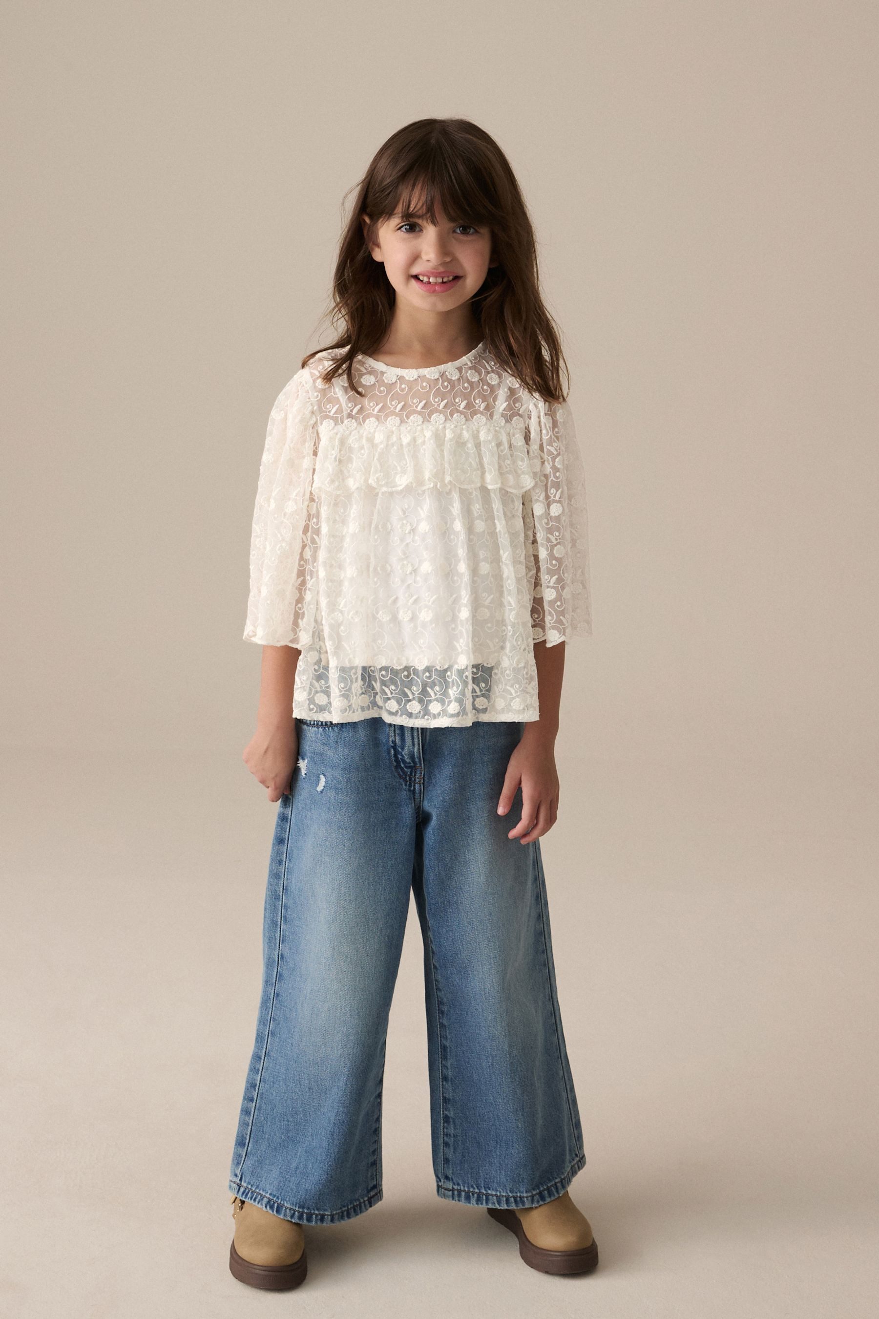 Next Spitzenbluse Spitzenbluse (2-tlg)