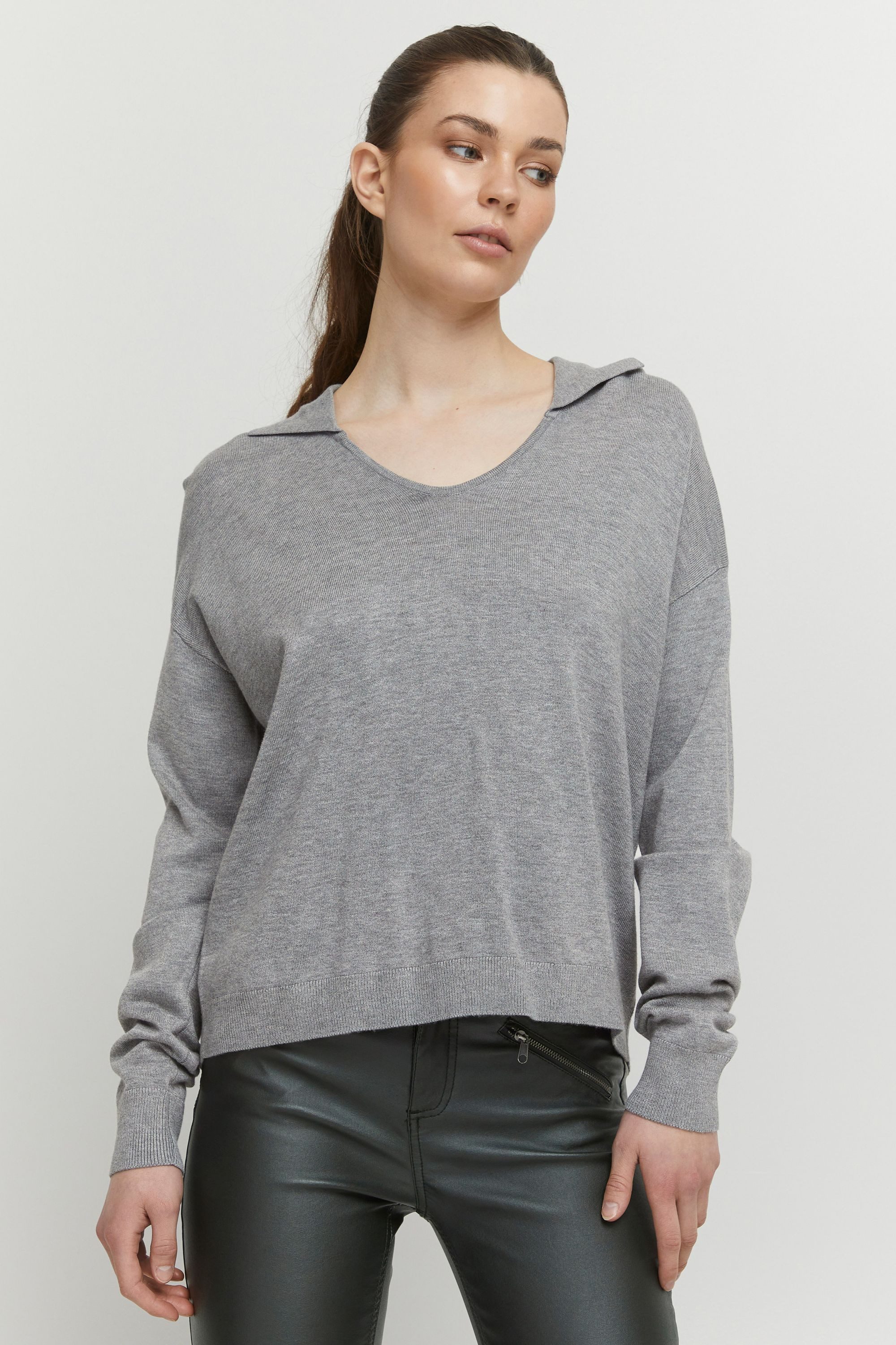 b.young Strickpullover BYPIMBA COLLAR JUMPER - günstig online kaufen