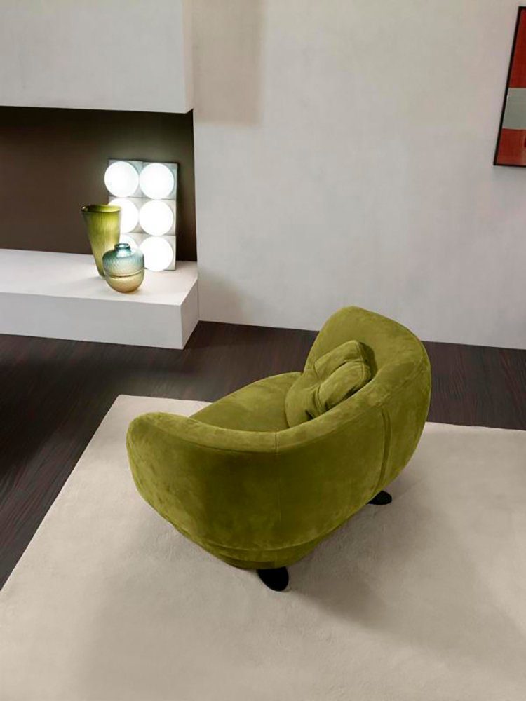 Wohnzimmer JVmoebel Grün (Sessel), Einsitzer Made Prianera Europe Sitz Design Sessel Polster Möbel in Sessel