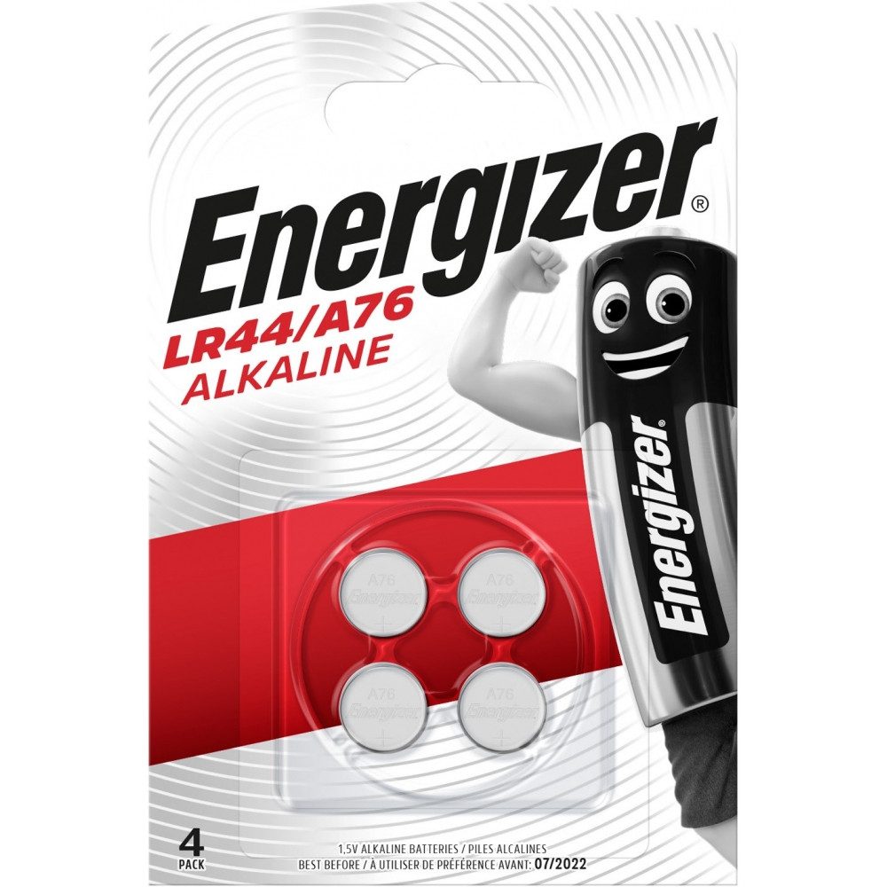 Energizer Energizer A76 Knopfzelle 4er Blister - Knopfzelle Knopfzelle, (1,5 V V), Alkaline Mangan Technologie