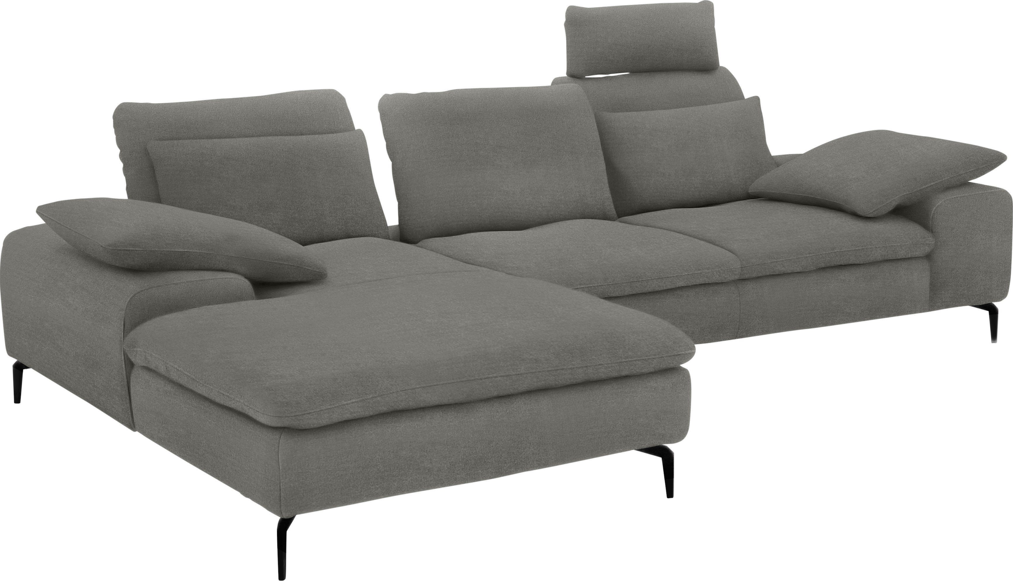 W.SCHILLIG Ecksofa valentinoo, Set, inklusive Hocker, mit Sitztiefenverstellung, Breite 299 cm