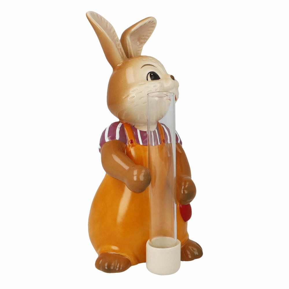 Goebel Osterfigur Hase mit Vase Blütentraum