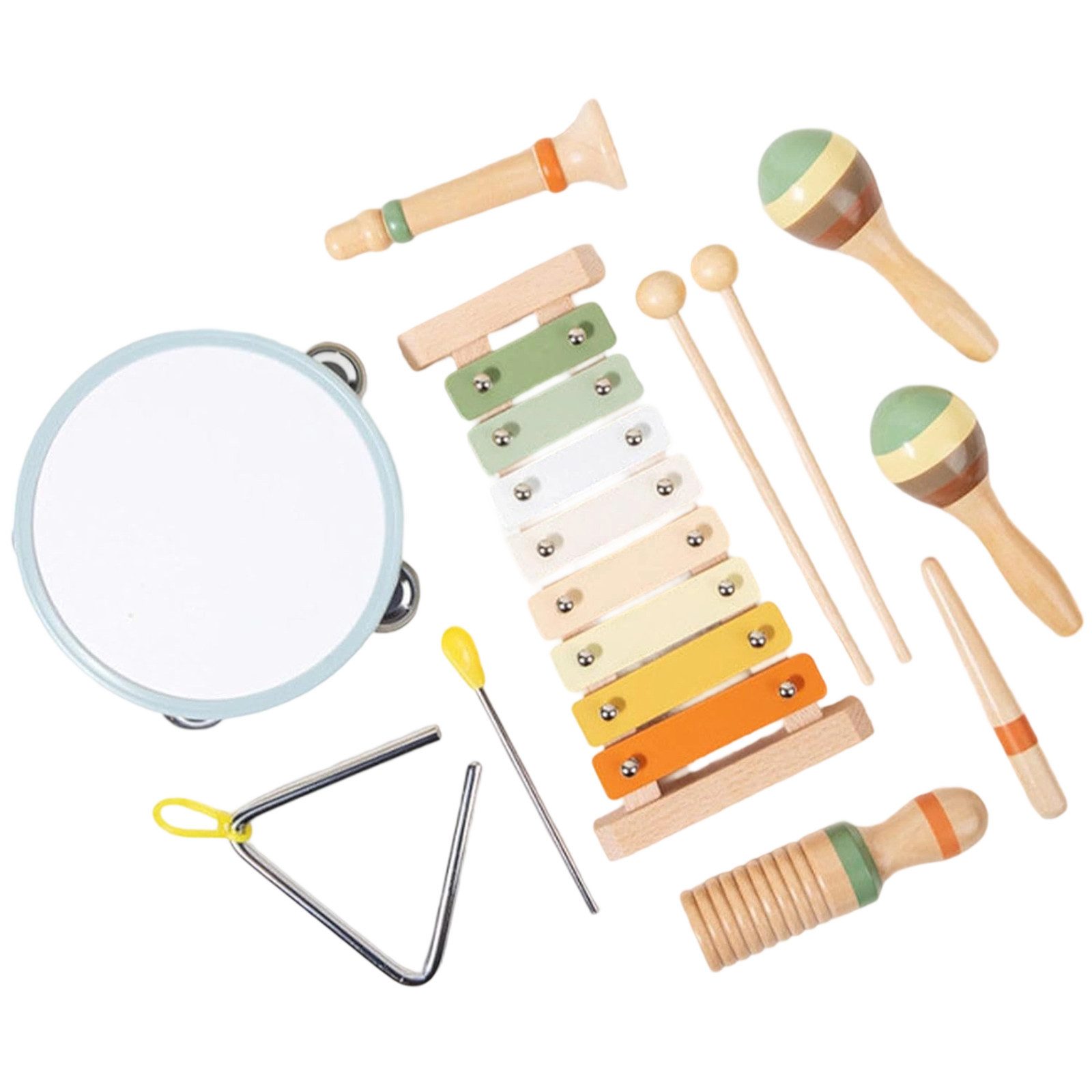 MODFU Spielzeug-Musikinstrument 6-teilig Kinder Rhythmus-Instrumente Set Le günstig online kaufen