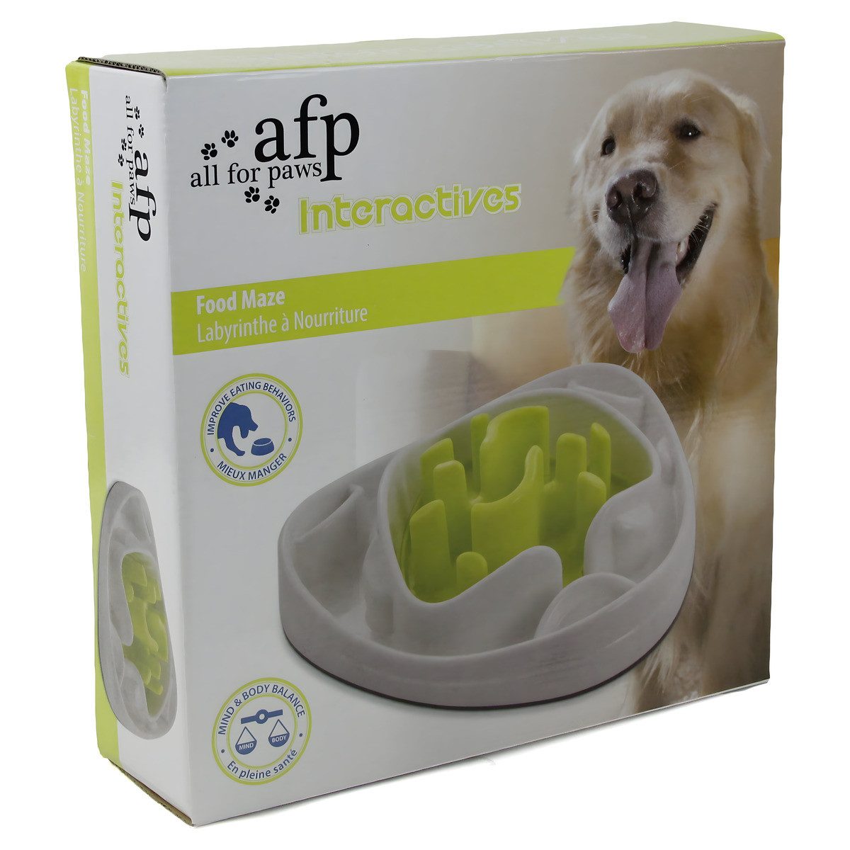 all for paws Tier-Intelligenzspielzeug Interactive Anti-Schling Napf Food Maze