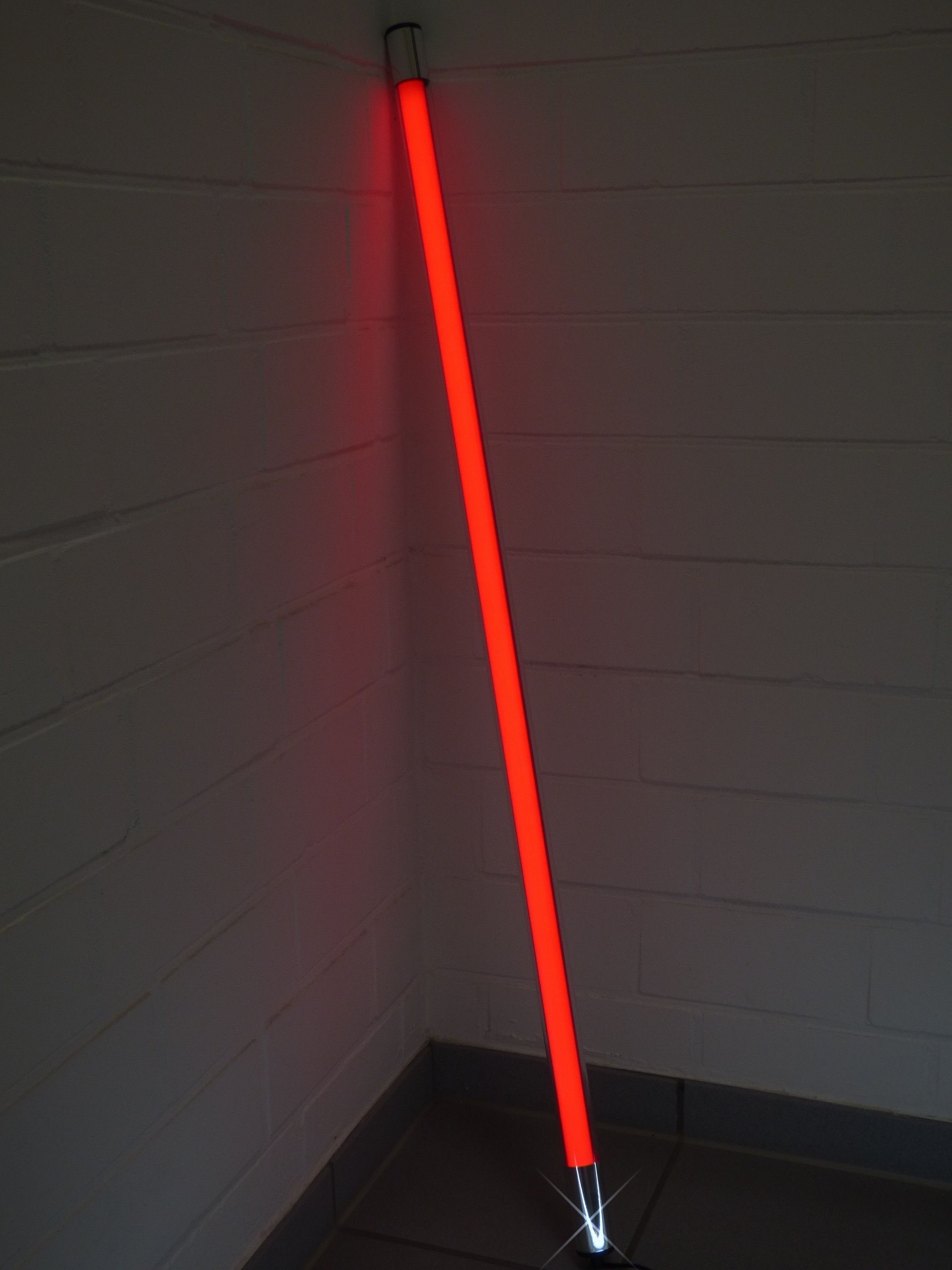 Wandleuchte LED Xenon Inklusive Röhre, Rot IP20 123cm LED XENON 18 Watt LED Leuchtstab 1750 Lm Rot,