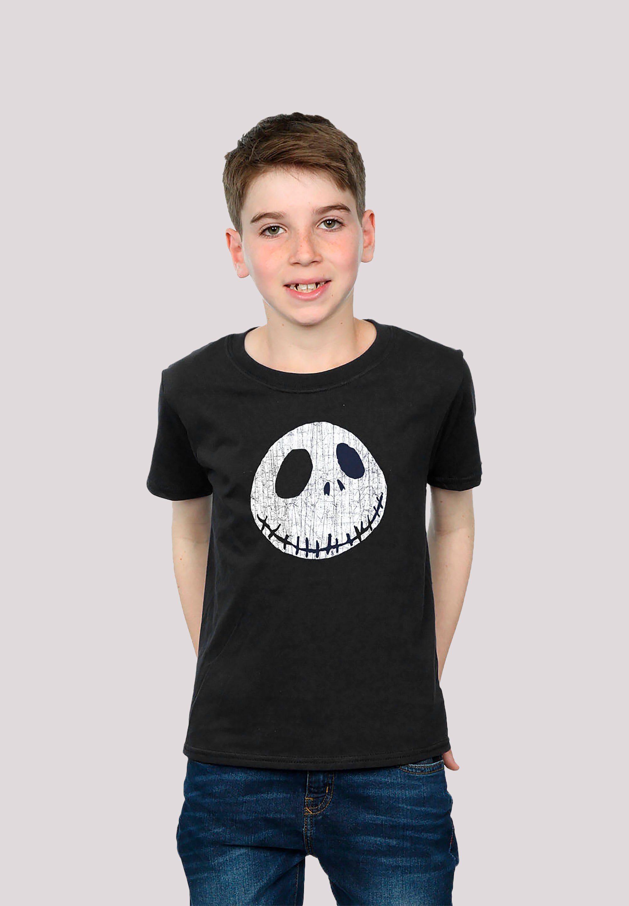 F4NT4STIC T-Shirt Disney The Nightmare Before Cracked Christmas Face Print Jack