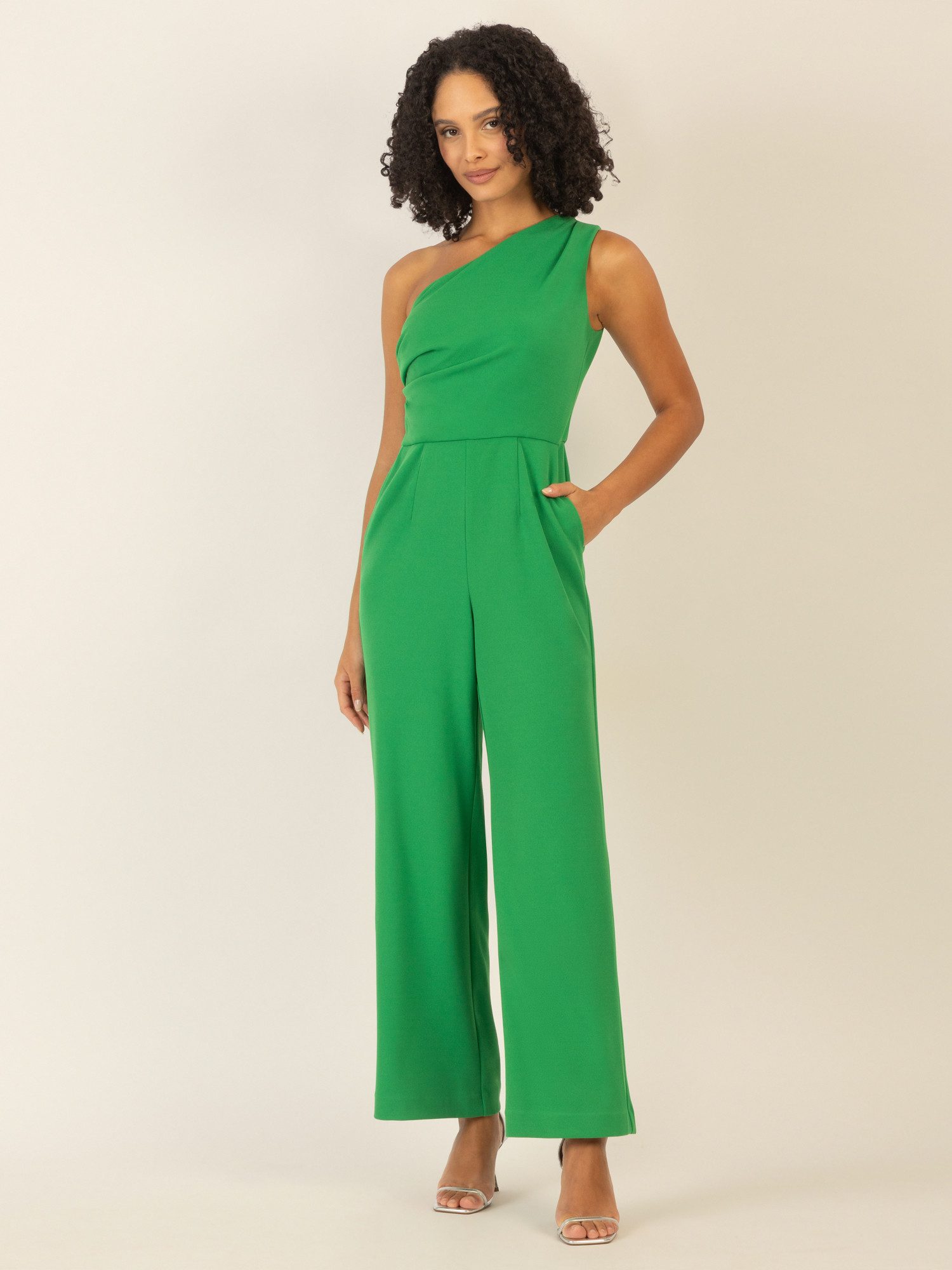 Apart Jumpsuit aus einer leicht strukturierten günstig online kaufen
