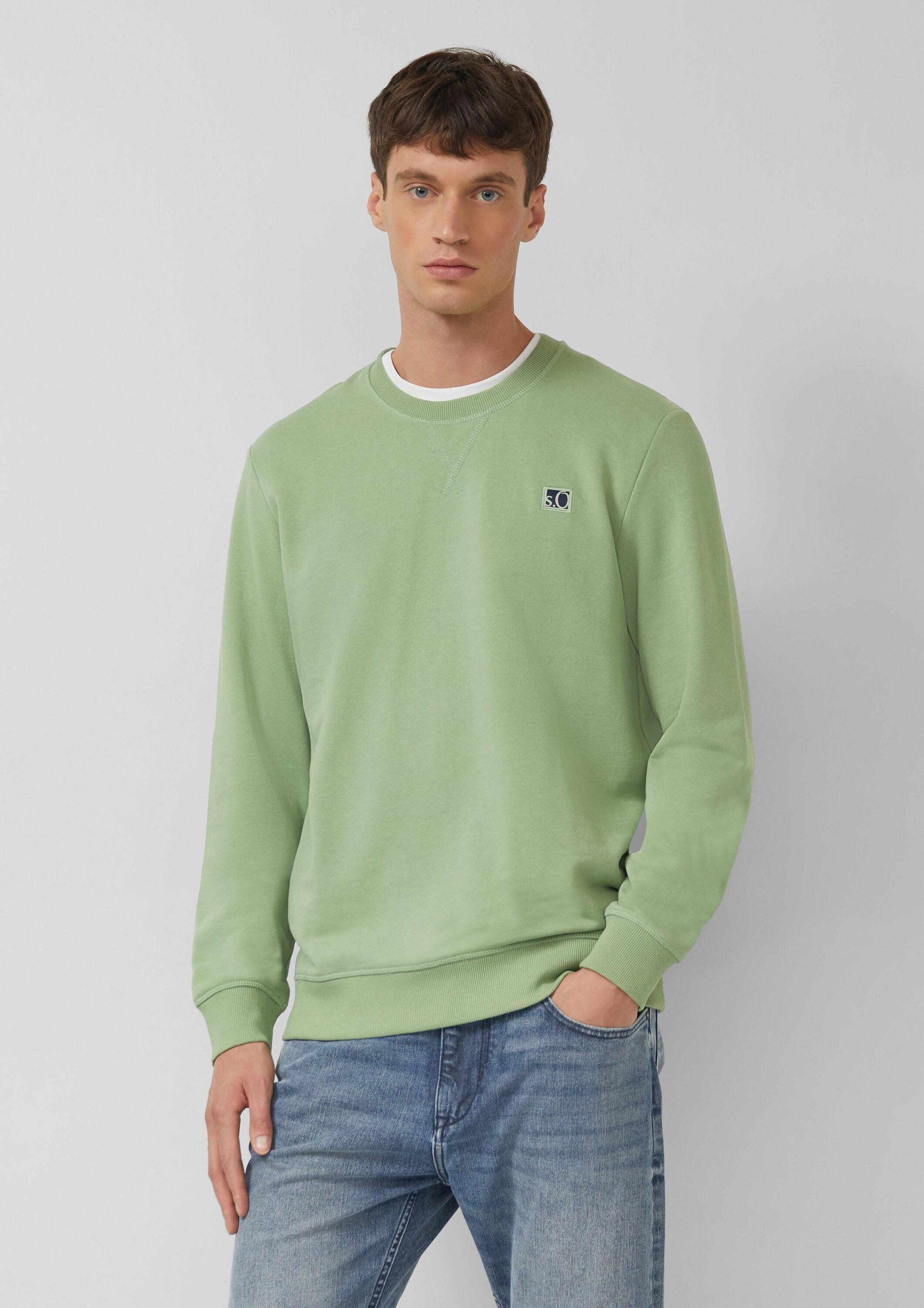 s.Oliver Sweatshirt Sweatshirt Sweatshirt aus Baumwollmix mit Crew Neck günstig online kaufen