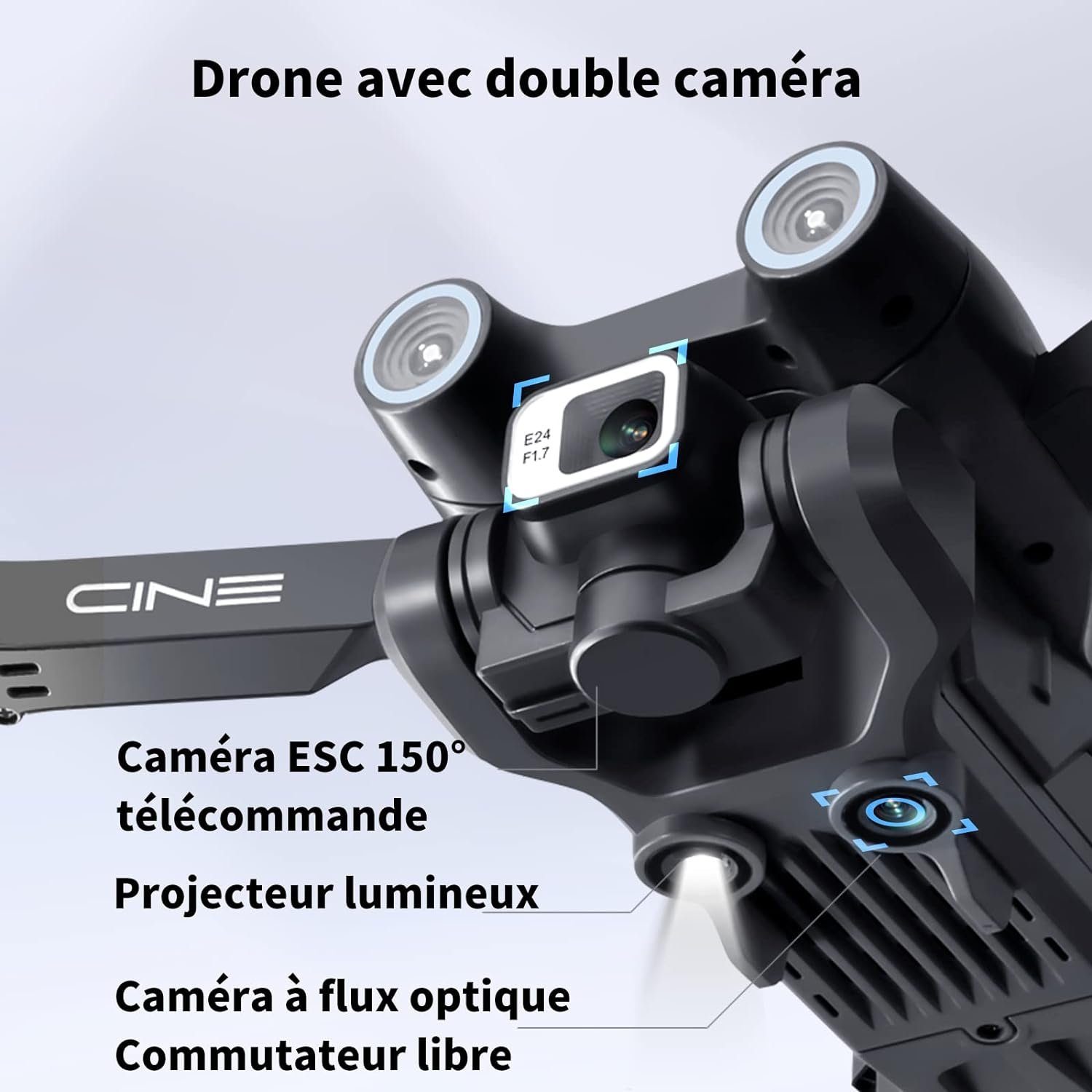 Kamera Drohne ST.JJBANY Hindernis faltbar aver 360°Flips) FPV vermeidet ferngesteuerte (1080p,