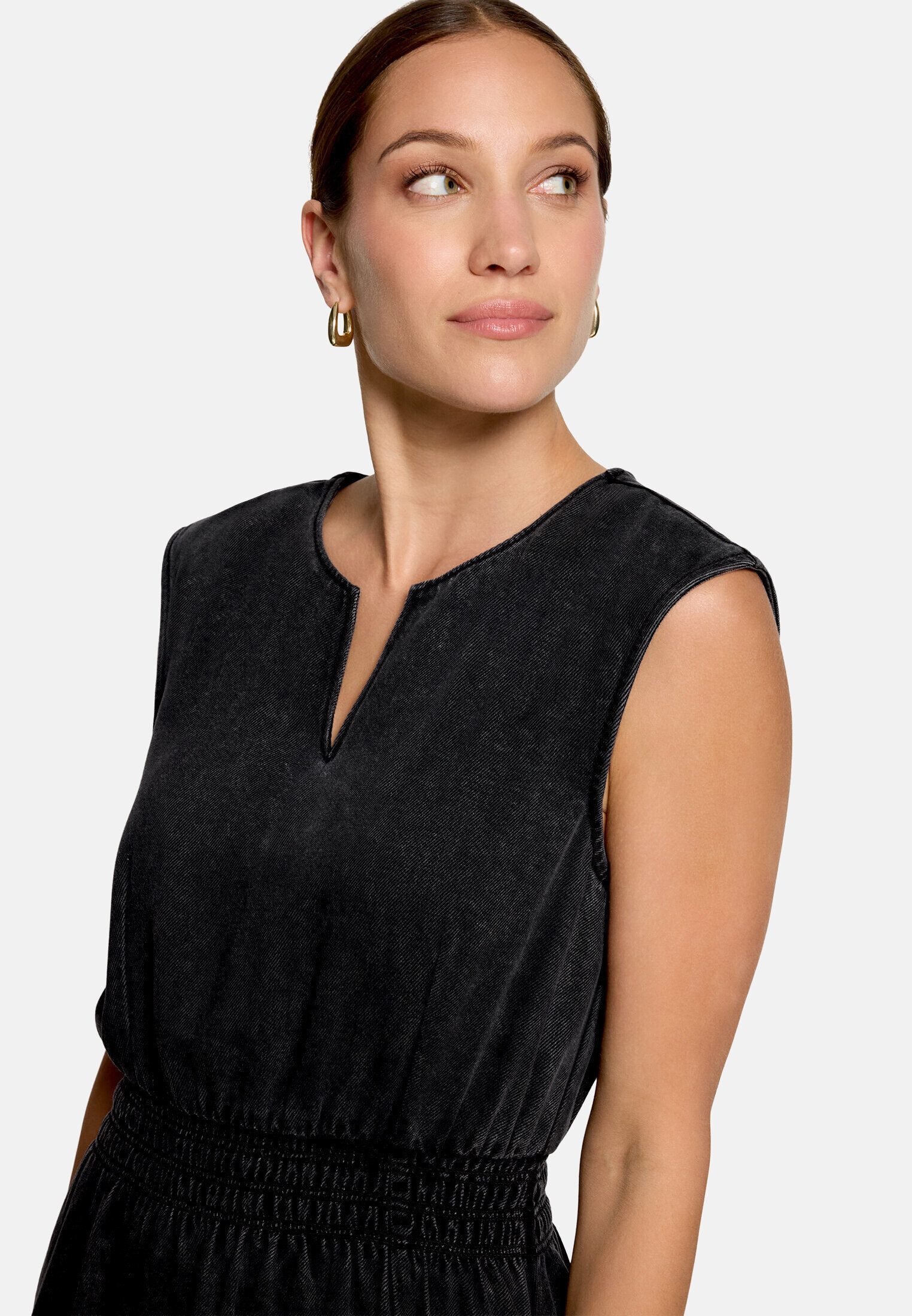 Zero Midikleid Damen mit elastischem Bund Material