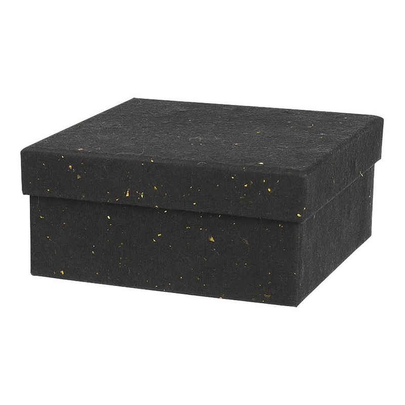 Depot Geschenkbox Geschenkbox Sparkle (Packung, 1 Stück Geschenkbox), aus Papier, L 17 Zentimeter, B 17 Zentimeter, H 8 Zentimeter