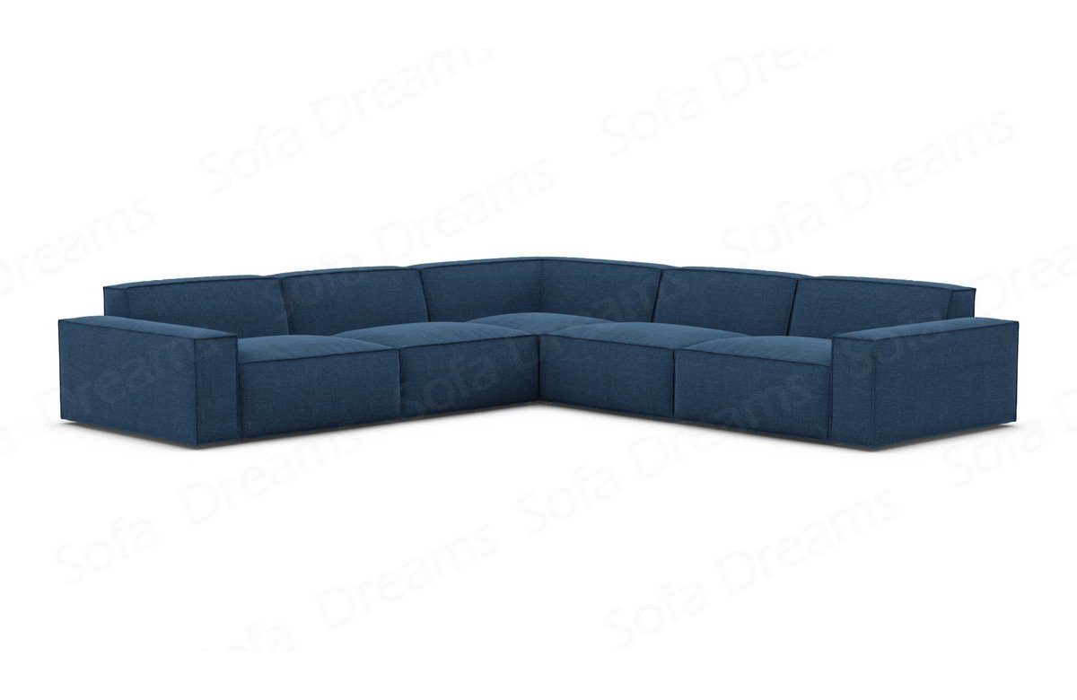 Sofa, L Polsterecksofa Stoffsofa Dreams blau77 Formenta Ecksofa Form Stoff Loungesofa Struktursofa Sofa