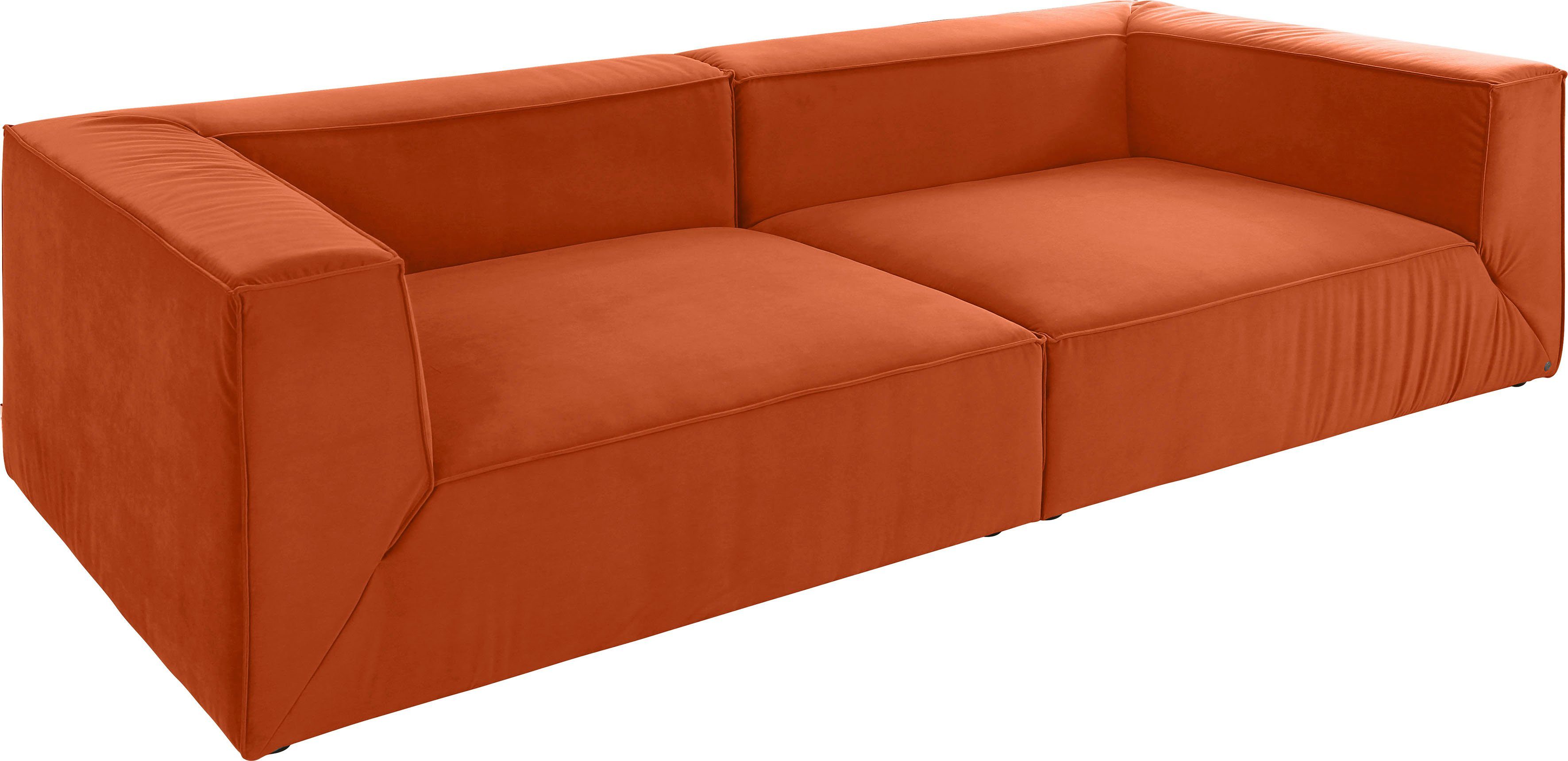 TOM TAILOR HOME Big-Sofa BIG Breiten, wahlweise 129 Sitztiefenverstellung, cm 2 Tiefe in CUBE, mit