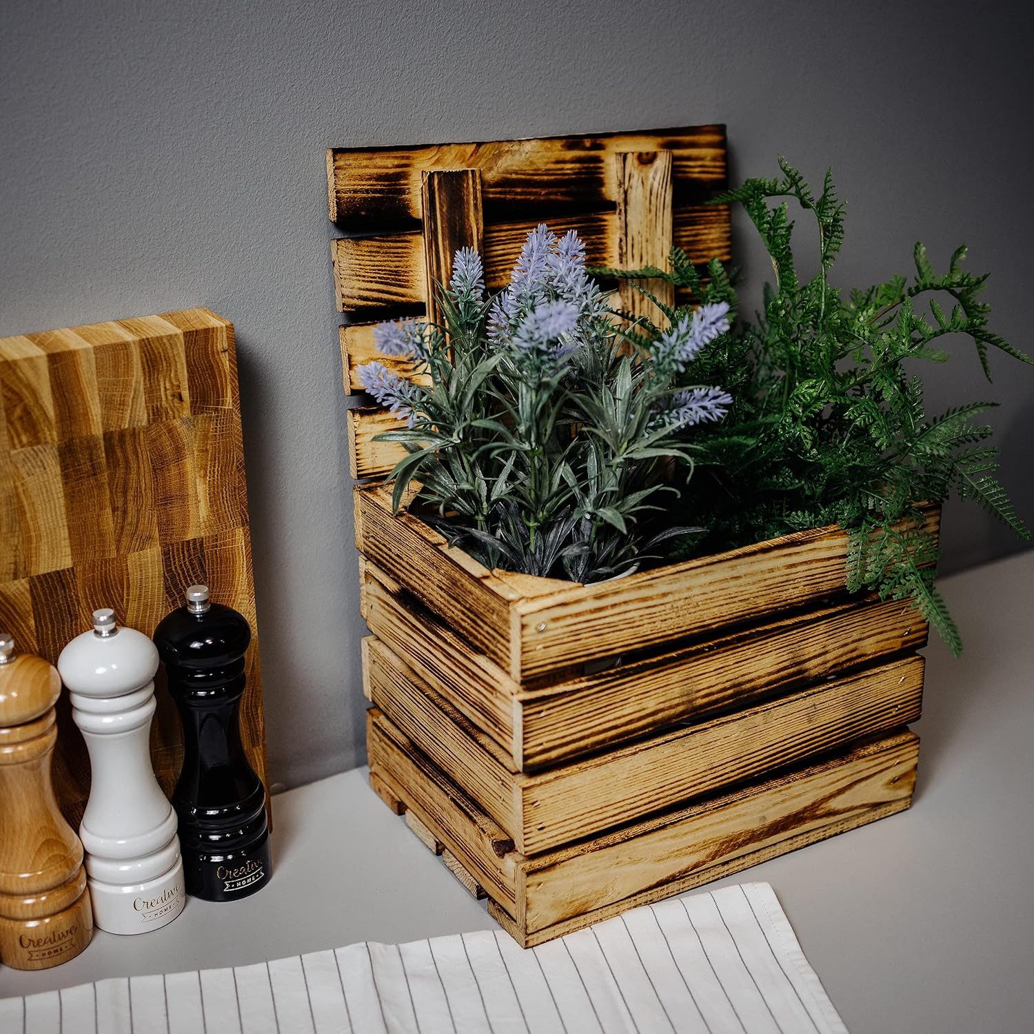 Creative Deco Aufbewahrungsbox Holztruhe Holzkiste mit günstig online kaufen