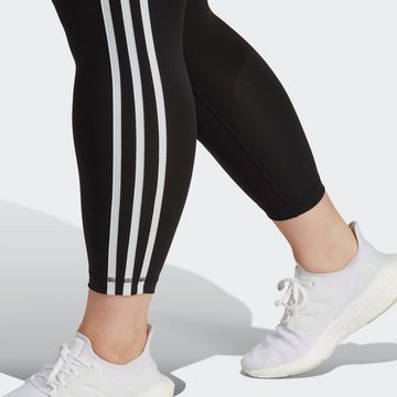 adidas Performance Trainingstights TRAIN ESSENTIALS 3-STREIFEN HIGH-WAISTED – GROSSE GRÖSSEN (1-tlg)