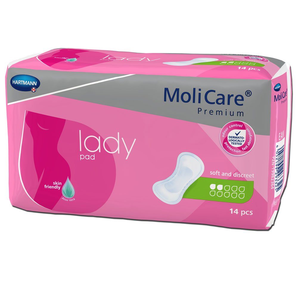 PAUL HARTMANN AG Inkontinenz-Einlage Hartmann MoliCare Premium lady pad 2 Tropfen (1x14