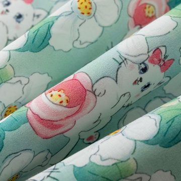 suebidou Midikleid Mädchenkleid Sommerkleid mit Kätzchen-Blumen Muster Baby Kleinkind