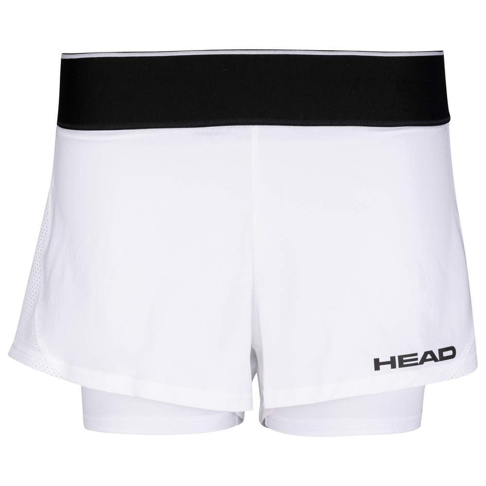 Head Шорты Tennishose mit Innenhose Robin weiss/schwarz Damen