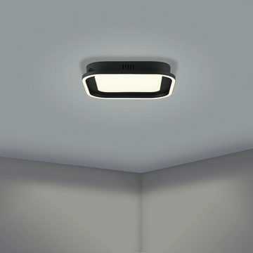 EGLO Deckenleuchte CALAGRANO, LED fest integriert, warmweiß - kaltweiß, Deckenleuchte in schwarz aus Stahl - CCT Farbtemperaturwechsel