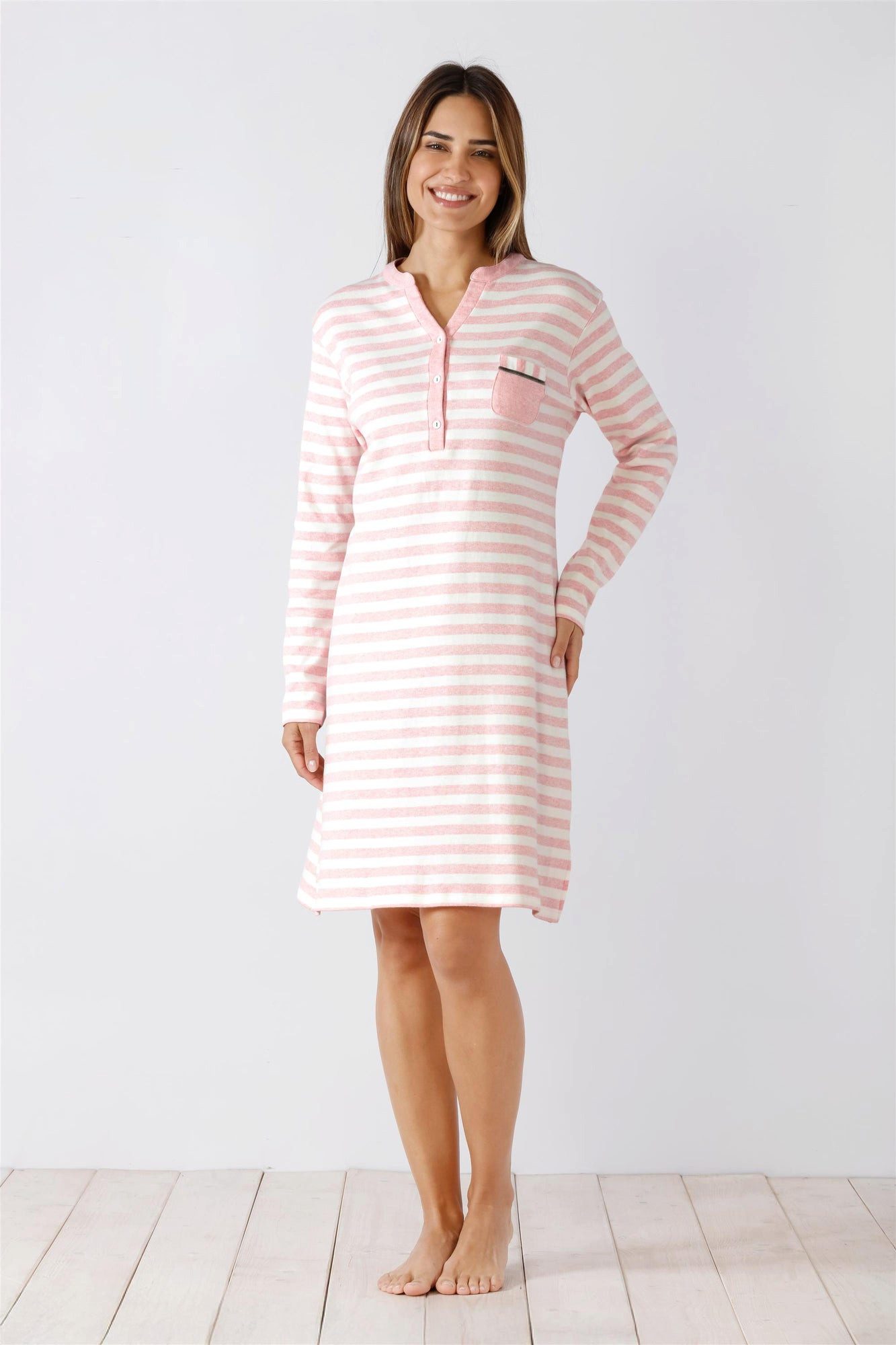 Hajo Nachthemd Damen Nachthemd Premium Cotton Interlock