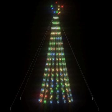 vidaXL Christbaumschmuck Weihnachtsbaum Kegelform 275 LEDs Mehrfarbig 180 cm (1-tlg)
