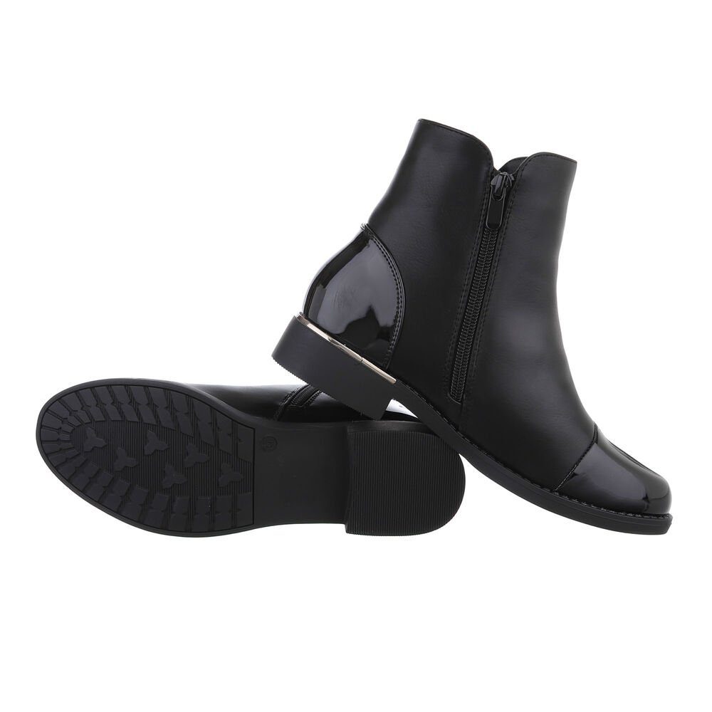 Ital-Design Damen Elegant Stiefelette Blockabsatz Flache günstig online kaufen