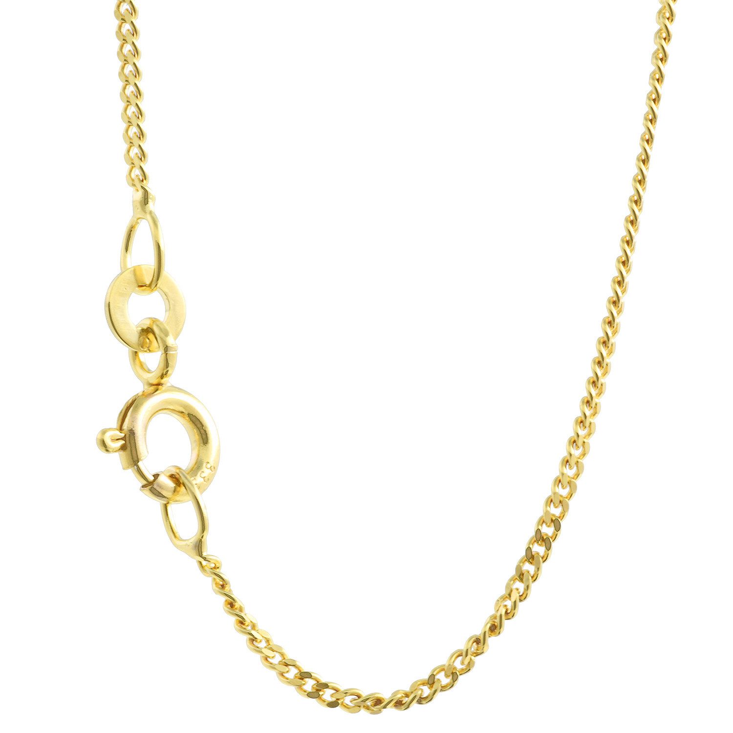 HOPLO Panzerkette Goldkette Panzerkette Länge 36cm - Breite 1,2mm - 333-8 Karat Gold, Made in Germany