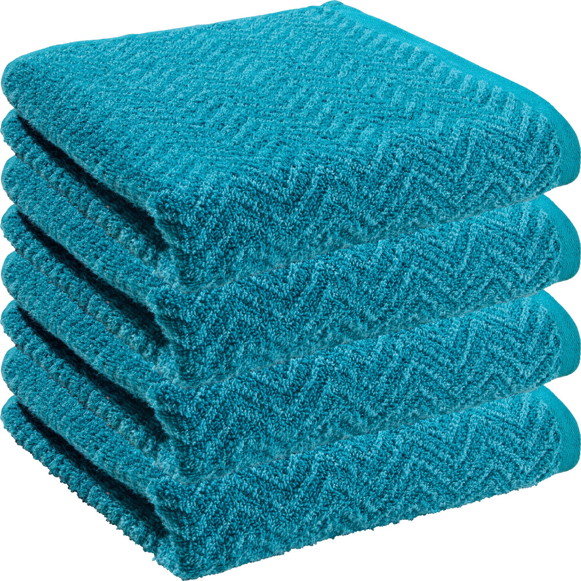 REDBEST Handtuch Handtuch "Palmdale" 4er-Pack, Frottier, Walk-Frottier gemu günstig online kaufen