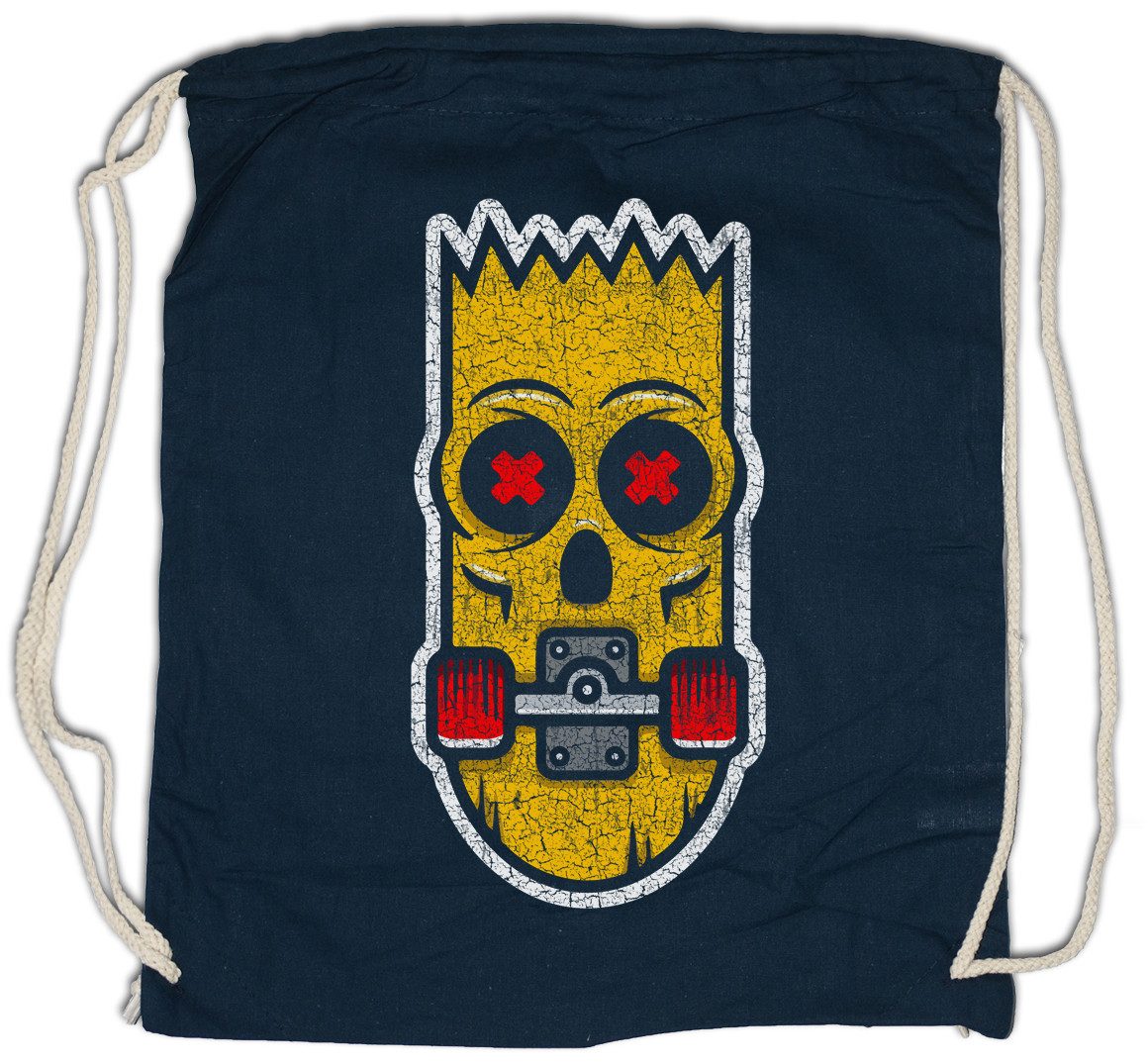 Turnbeutel Bart Skate Turnbeutel Fun Skate Skate Sk8 Or Die Skater Skateboarding