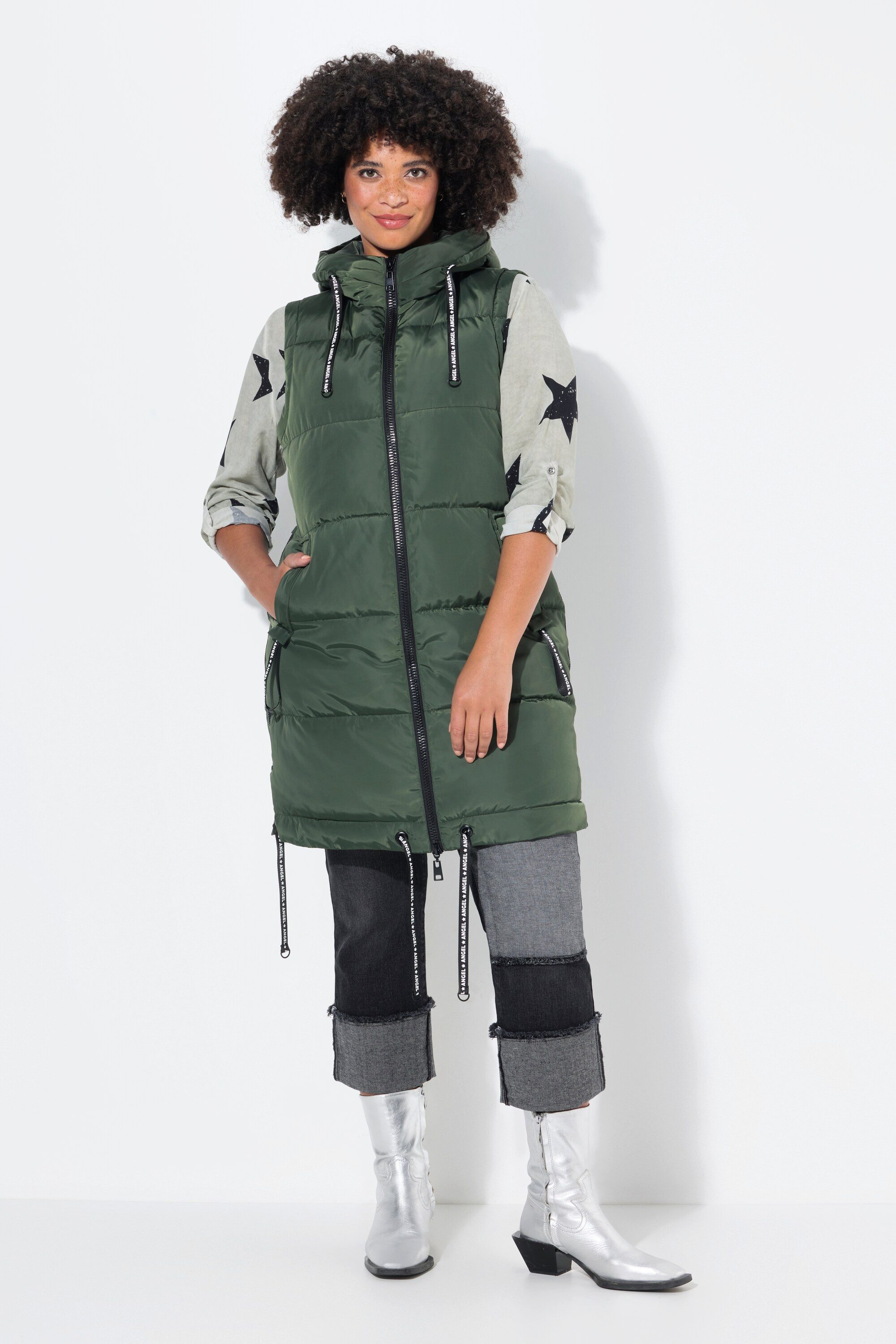 Angel of Style Steppweste Long-Steppweste A-Linie günstig online kaufen