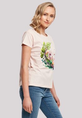 F4NT4STIC T-Shirt Spring Tree Print