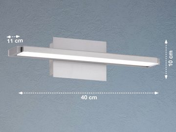 FISCHER & HONSEL LED Wandleuchte, dimmbar, LED fest integriert, Lichtfarbe Warmweiß-Neutralweiß einstellbar, 2er SET 40cm lang mit Schalter & schwenkbar Updown Wand-Montage Innen