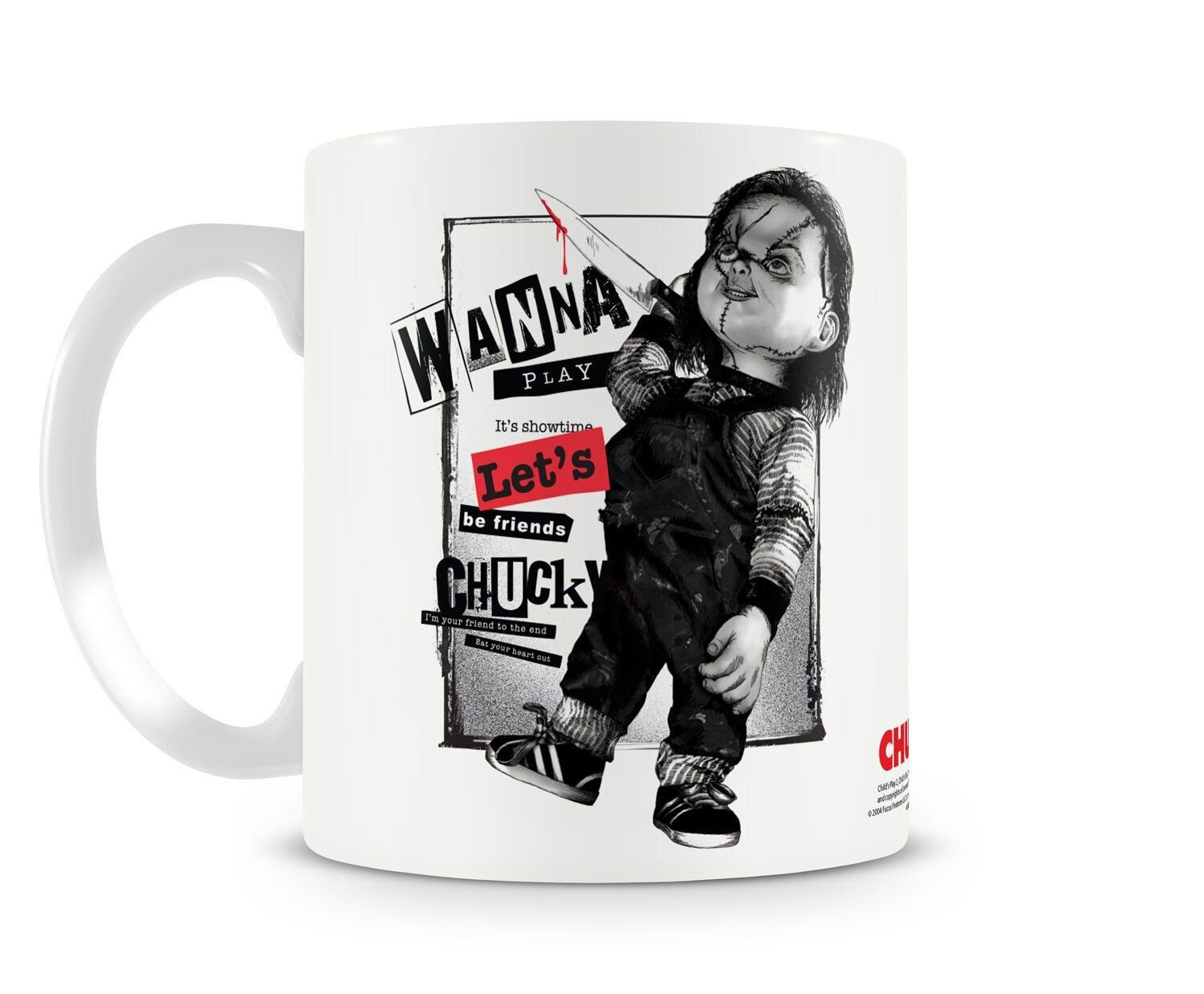Hybris Tasse Chucky Tasse Let's be friends Lass uns Freunde sein Tasse