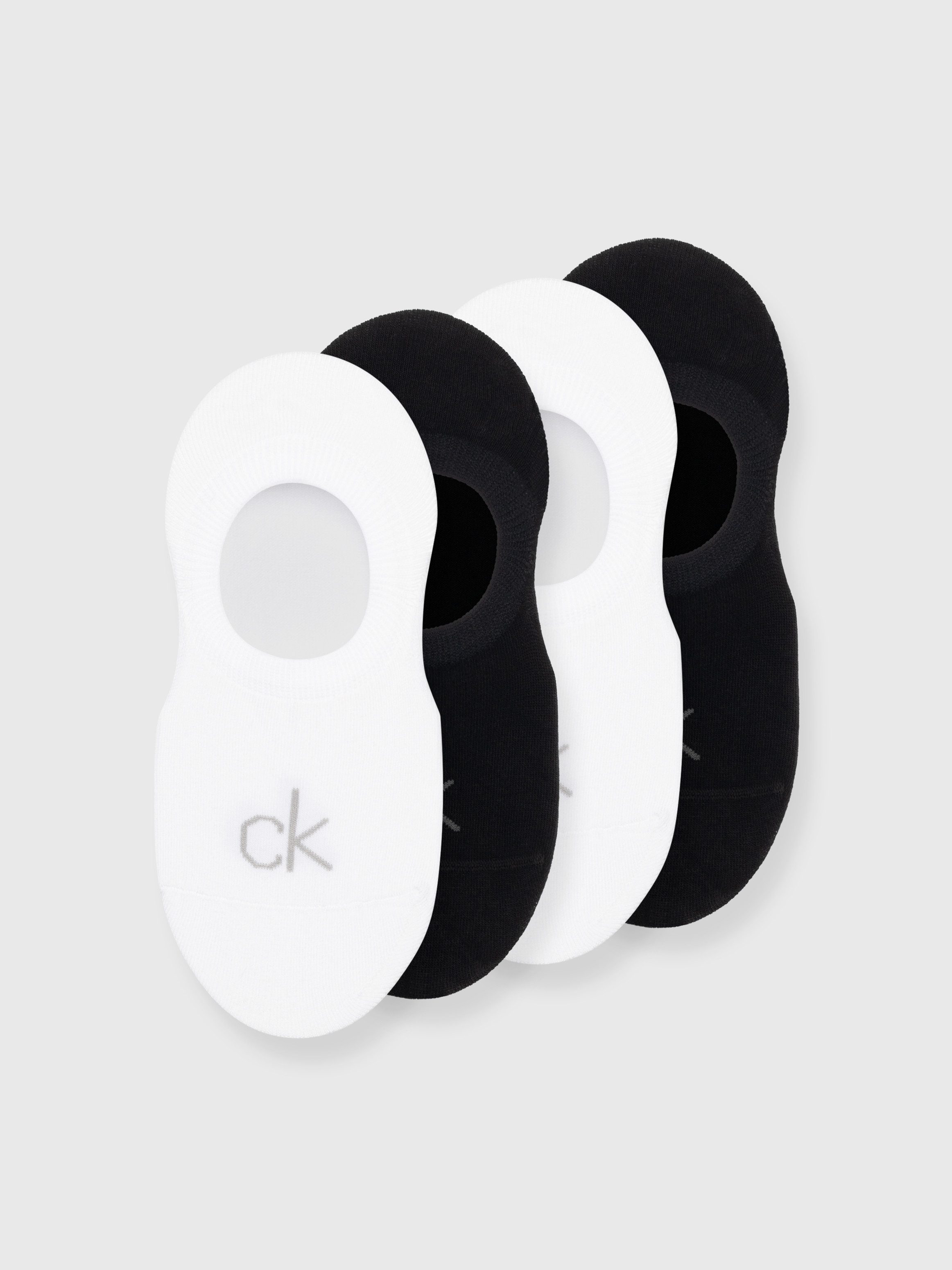 Calvin Klein Füßlinge CK WOMEN FOOTIE HIGH CUT 4P ECOMM (4 Paar)